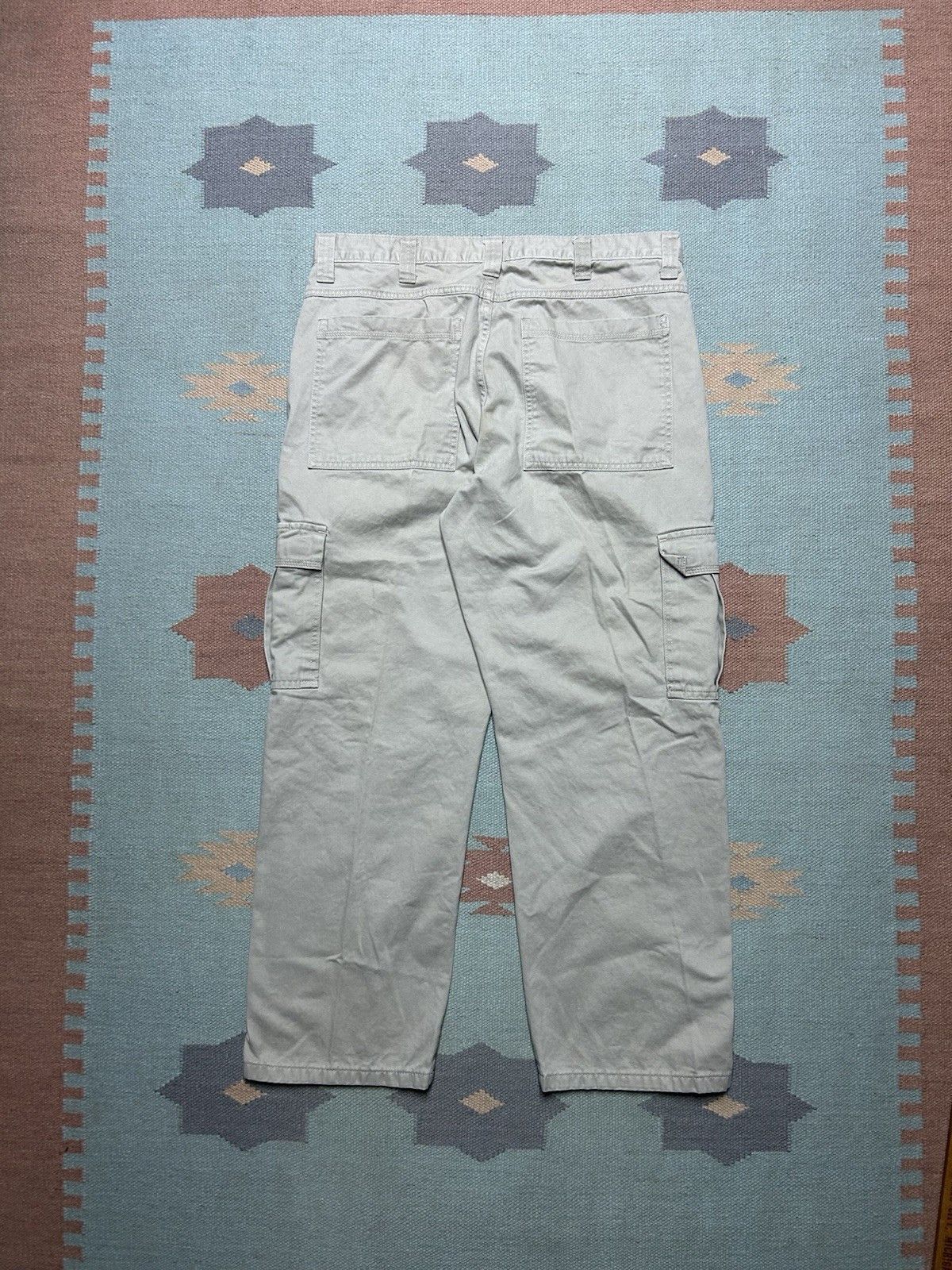 Vintage Vtg wrangler cargo pants wide skater baggy tan hiking 35x29 Size US 35 - 7 Thumbnail