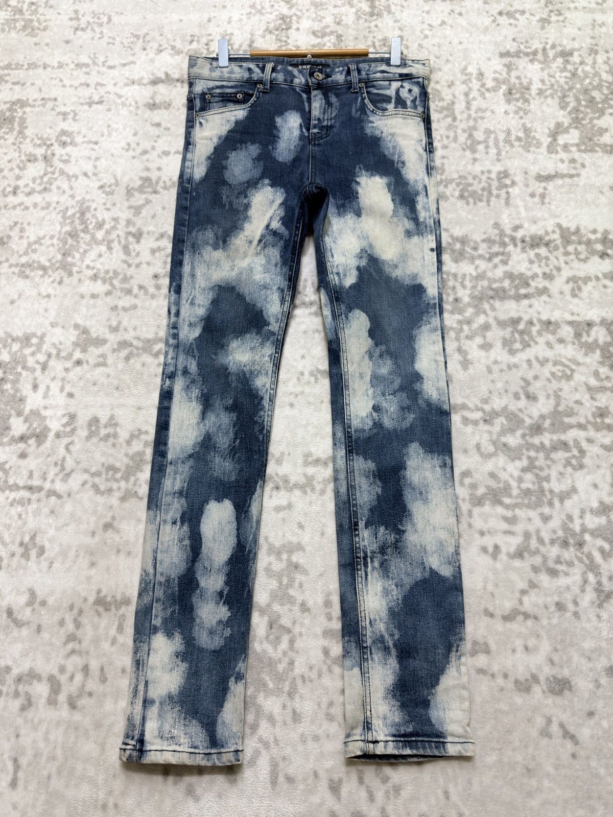 Hysteric Glamour Neige Style Acid Wash Skinny Punk Archive Denim Jeans Size US 31 - 1 Thumbnail