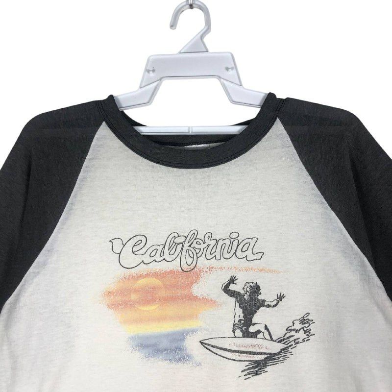 Vintage Vintage California Three Quarter T-Shirt Size US L / EU 52-54 / 3 - 2 Thumbnail