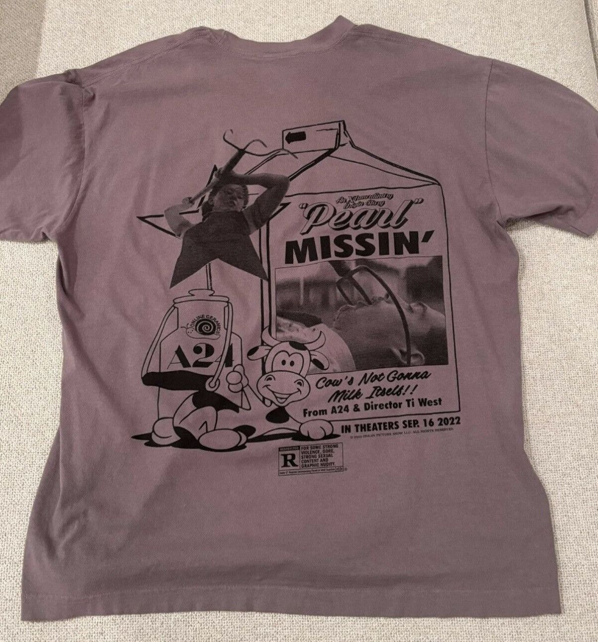 A24 × Online Ceramics A24 x Online Ceramics “Pearl” Cow's Milk Tee Size US L / EU 52-54 / 3 - 2 Thumbnail