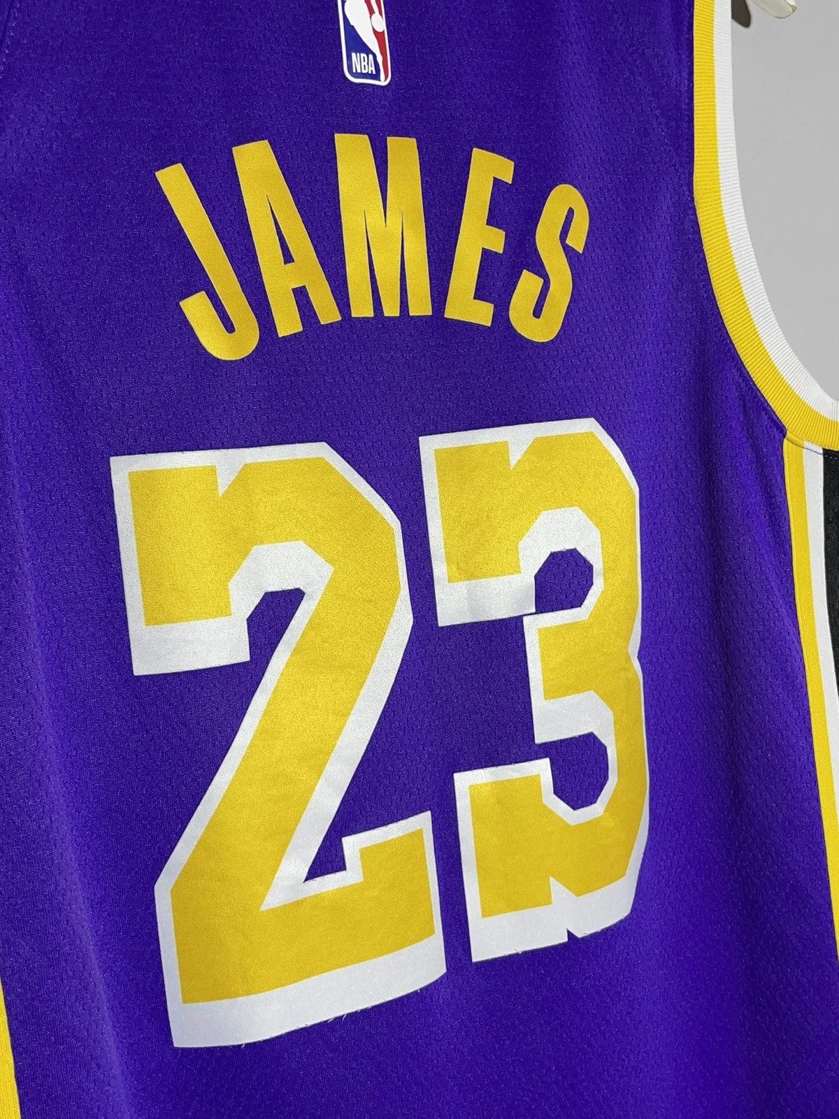 Jordan Brand × NBA #23 James L.A Lakers Jordan Brand NBA Basketball Jersey Size US L / EU 52-54 / 3 - 7 Thumbnail
