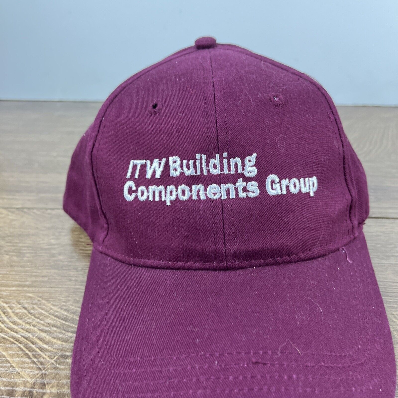 Other ITW Building Componets Group Hat Maroon Adjustable Hat Adult Size ONE SIZE - 5 Thumbnail