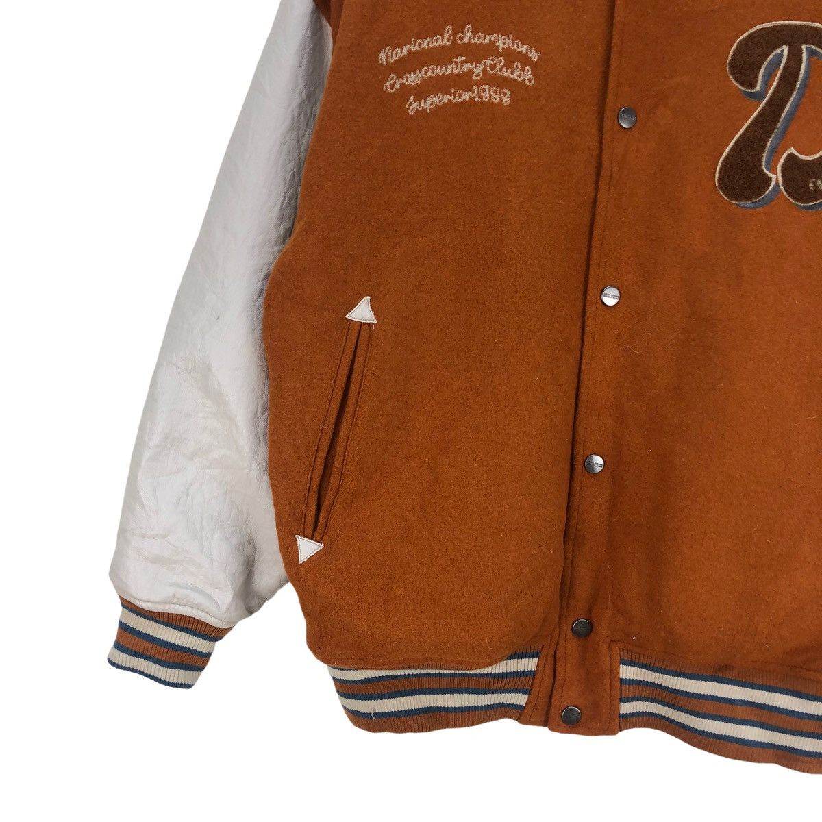Japanese Brand Ray Cassin Varsity Cross Country Embroidered Reversible Size US L / EU 52-54 / 3 - 5 Thumbnail