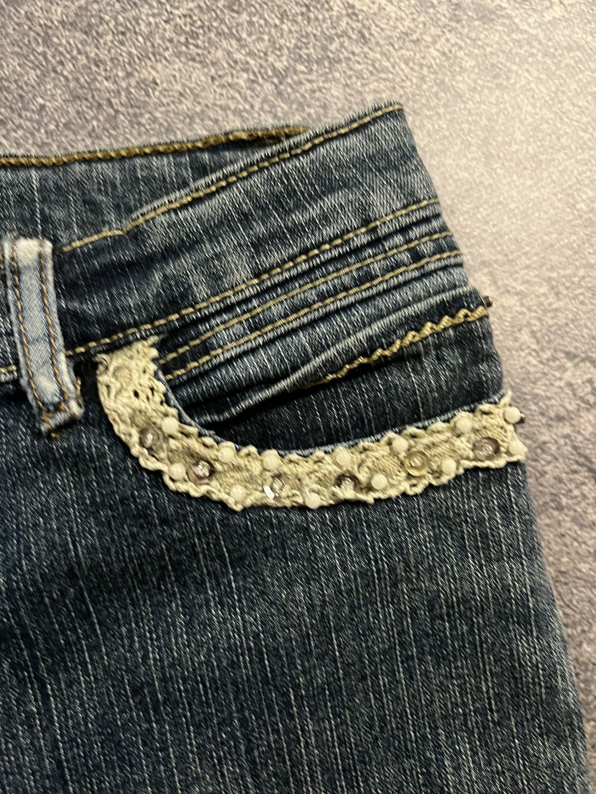 Vintage Distressed Flared Glamour Jeans / Archive Number Nine Style Size US 28 / EU 44 - 8 Thumbnail