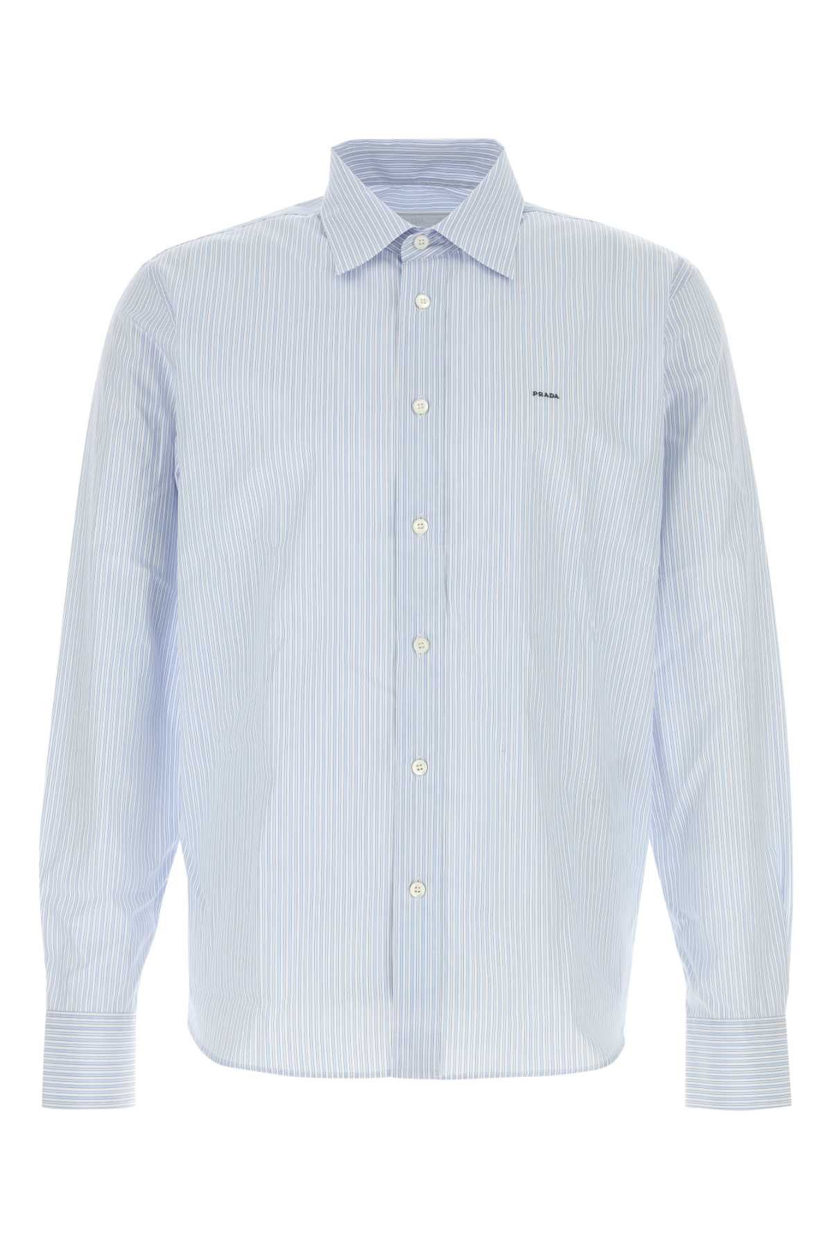 Prada Embroidered Poplin Shirt Size US XL / EU 56 / 4 - 1 Thumbnail