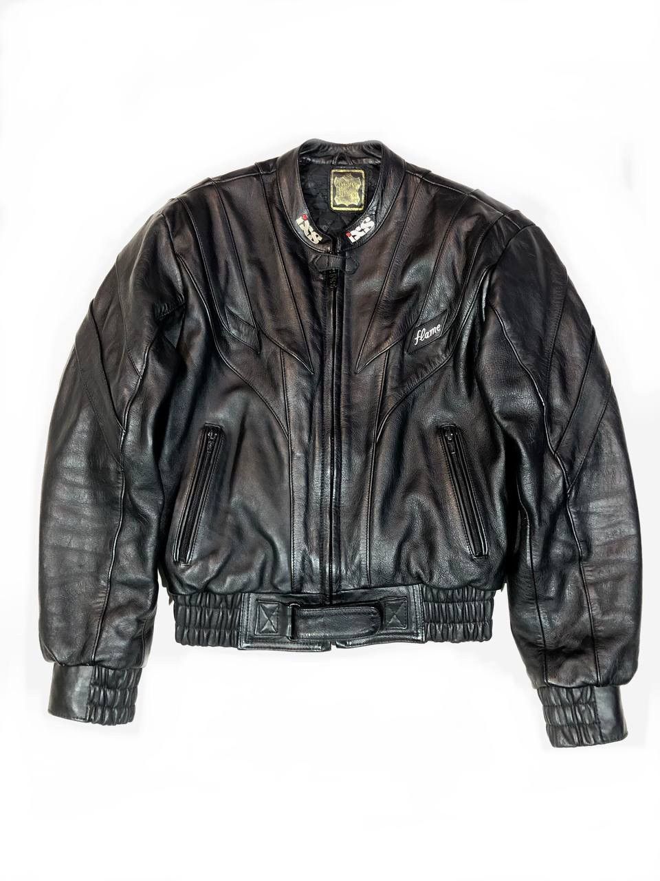 IXS Moto Leather Jacket Racing Vintage