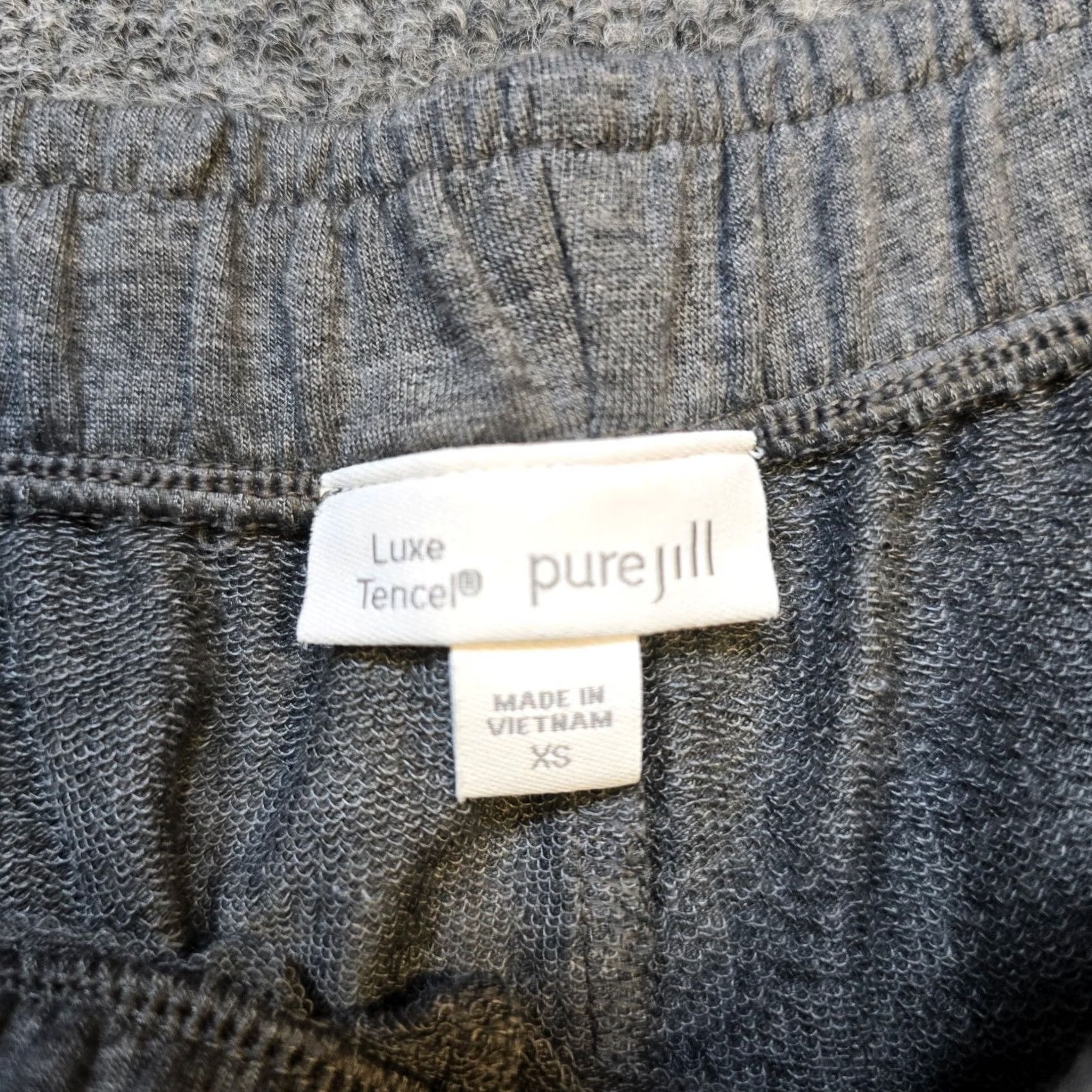J. Jill J Jill Pants Women XS Gray Tencel Skinny Elastic Waist Pull On Casual Basic Size 26" / US 2 / IT 38 - 4 Thumbnail