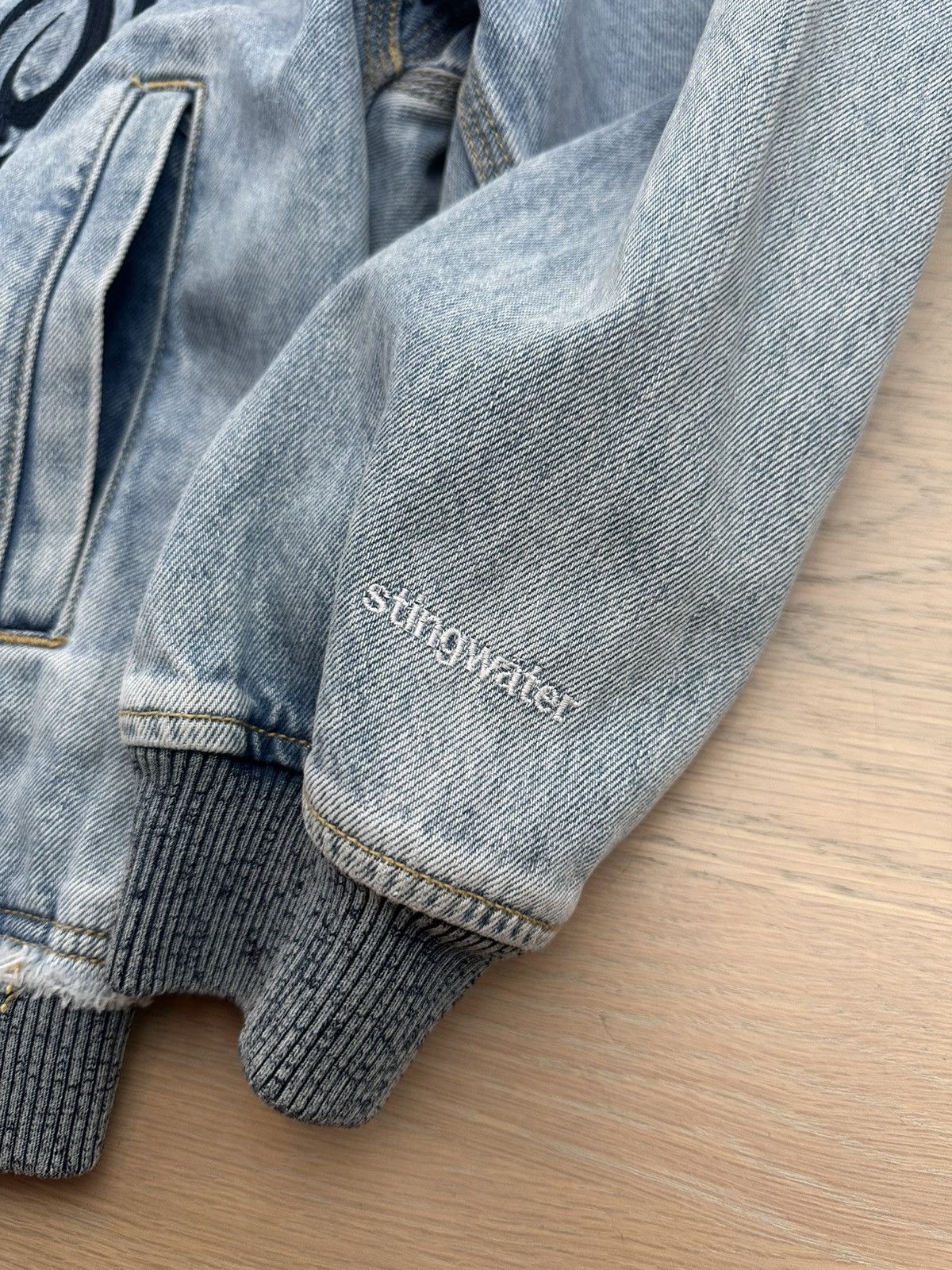 Stingwater tribal denim hooded jacket