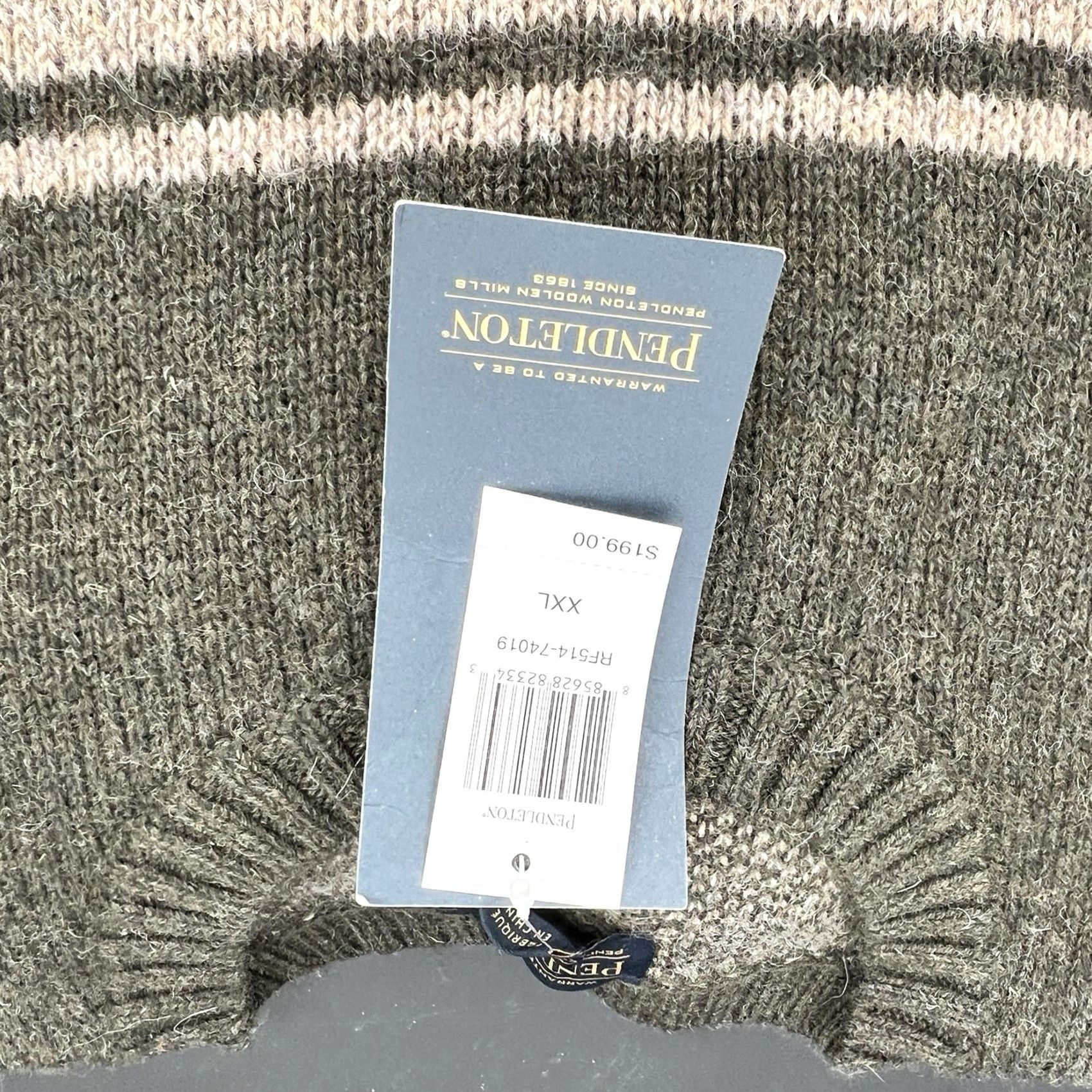 Pendleton VINTAGE Pendleton Men’s Shetland Wool Harding Crew Neck Sweater 2XL Green Classic Pullover Knits Mens Size US XXL / EU 58 / 5 - 7 Thumbnail