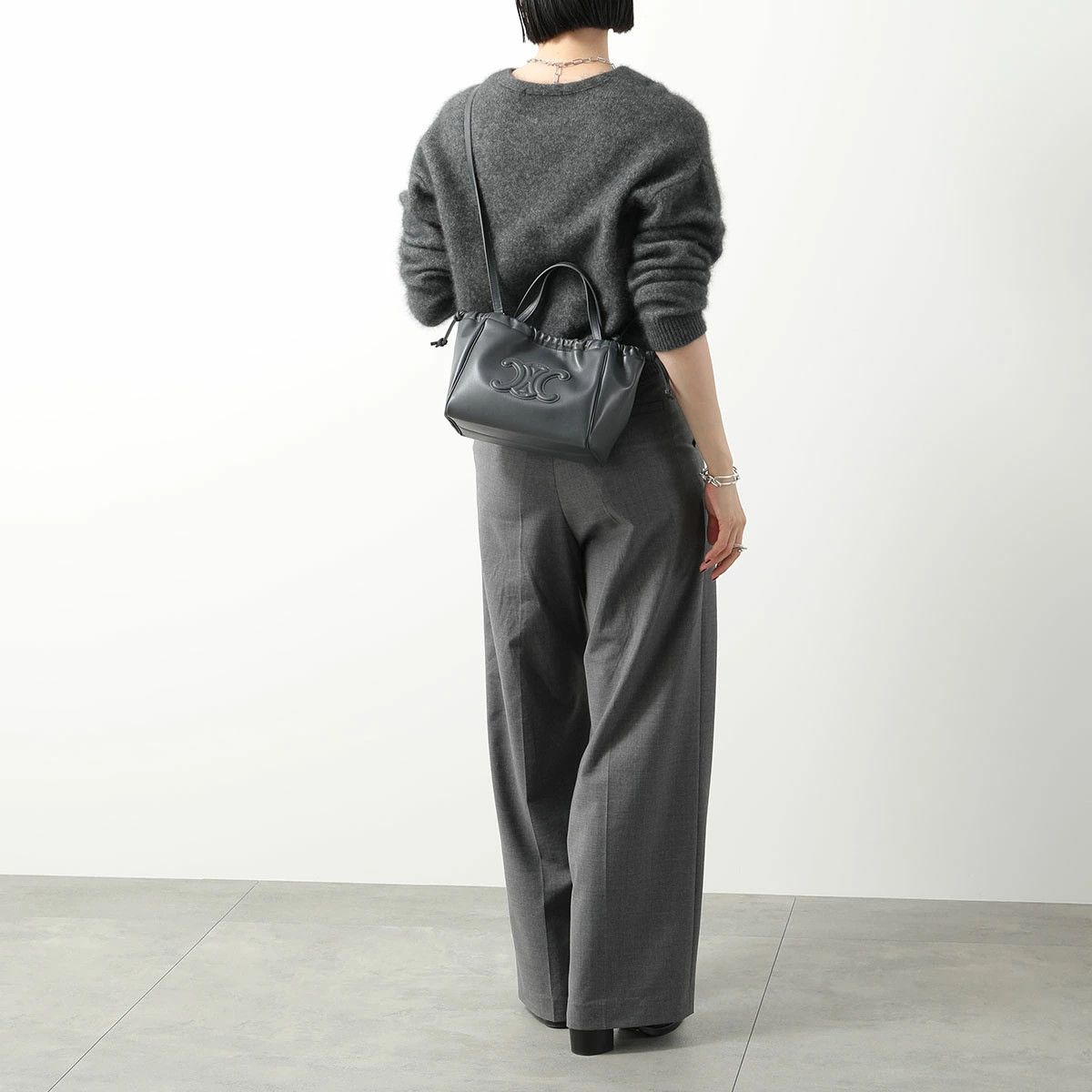 Celine o1bcso1str0725 Size : OS / 199973 Cuir Large Bag in Black Size ONE SIZE - 5 Thumbnail