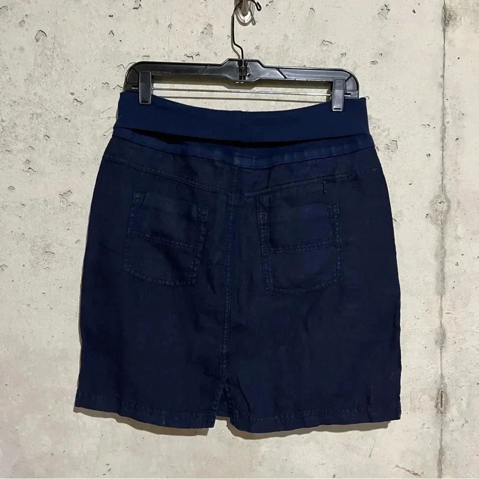 Athleta ATHLETA Lima Linen Skirt Size 6 Navy Blue Casual Size 28" / US 6 / IT 42 - 5 Thumbnail