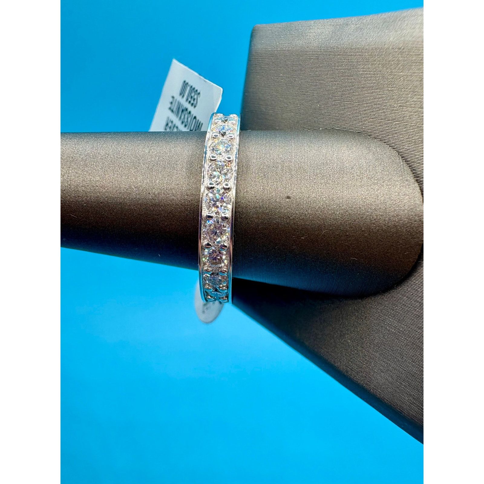 Jewelry NWT - Men's 3CTW Moissanite Eternity Band Ring - Size 12 Size ONE SIZE - 2 Thumbnail