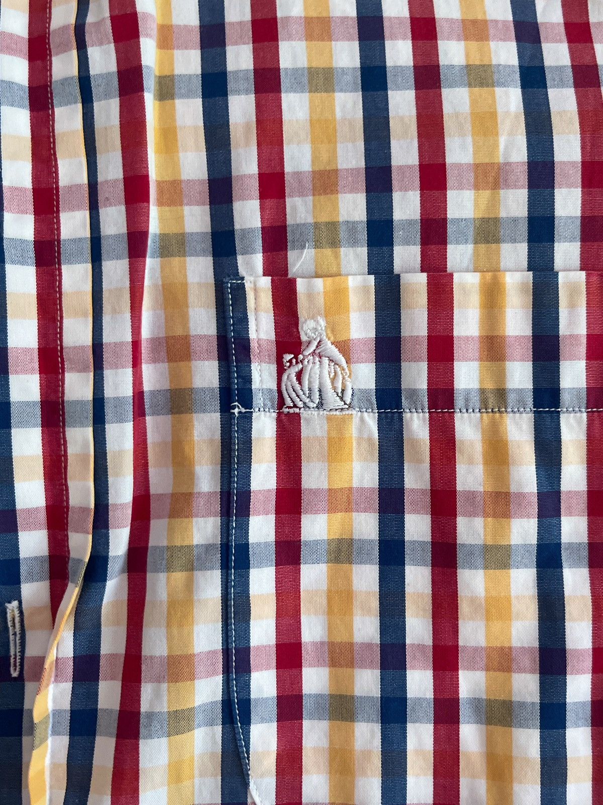 Lanvin Vintage Lanvin Paris Checkered Button-Down Shirt Size US L / EU 52-54 / 3 - 4 Thumbnail
