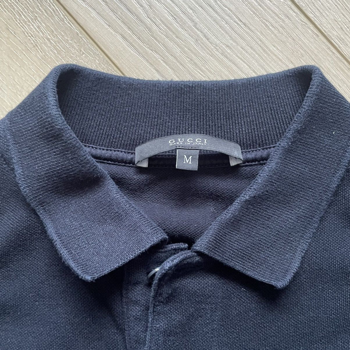 Gucci Gucci Leather Shoulder Black Polo Shirt Size US M / EU 48-50 / 2 - 5 Thumbnail