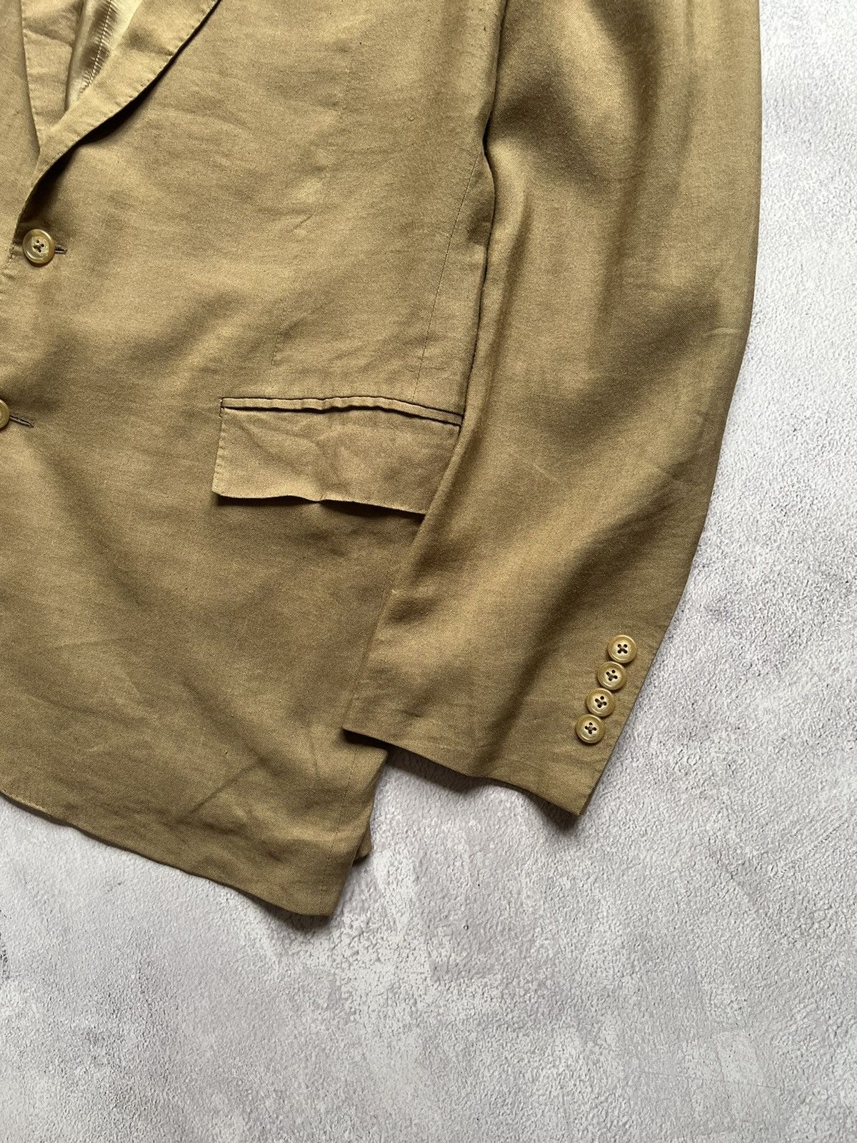 Polo Ralph Lauren Vintage 90s Polo Ralph Lauren Linen/Viscose Blazer Size L Size 50R - 5 Thumbnail