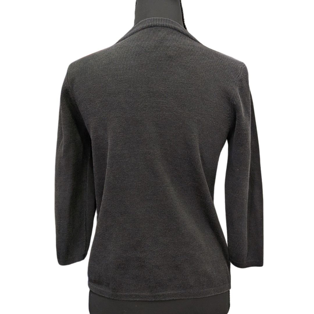 Tommy Bahama Vintage Tommy Bahama Silk Blend Black Cardigan | Women's S Size S / US 4 / IT 40 - 2 Thumbnail