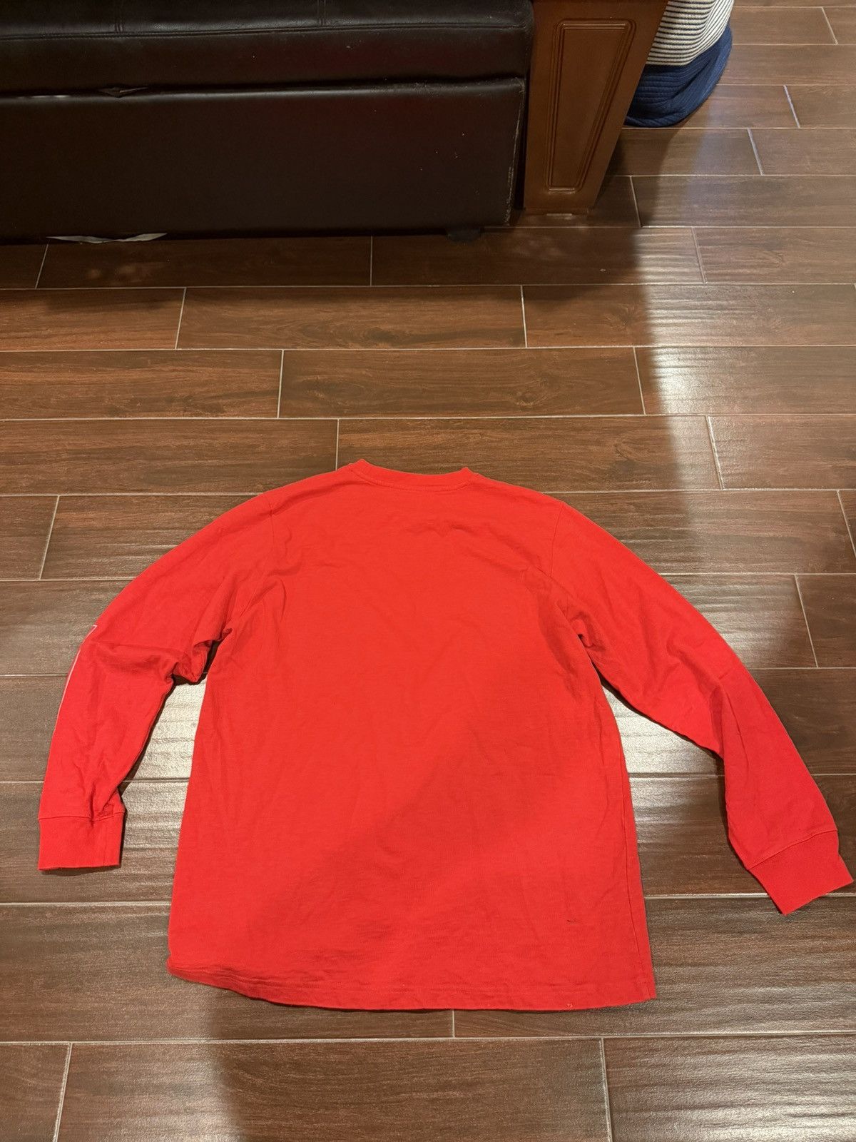 Supreme Supreme Roman Print Long Sleeve Tee Red Size US XL / EU 56 / 4 - 2 Thumbnail