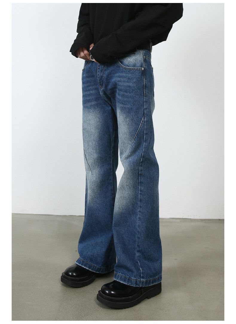 Japanese Brand Men's American street style straight flared cleanfit jeans Size US 34 / EU 50 - 4 Thumbnail