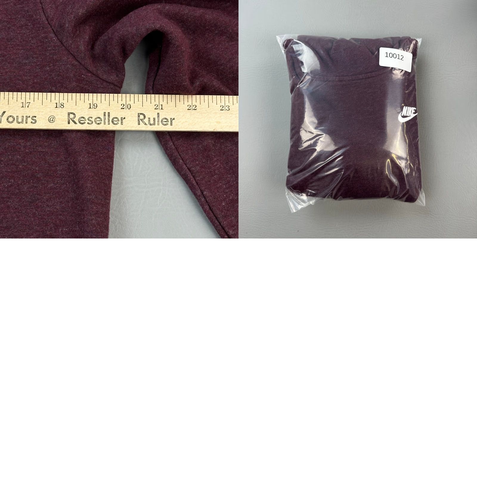 Nike Nike Sportswear Hoodie Women's M Burgundy Crush Funnel Neck Long Sleeve Size M / US 6-8 / IT 42-44 - 9 Thumbnail