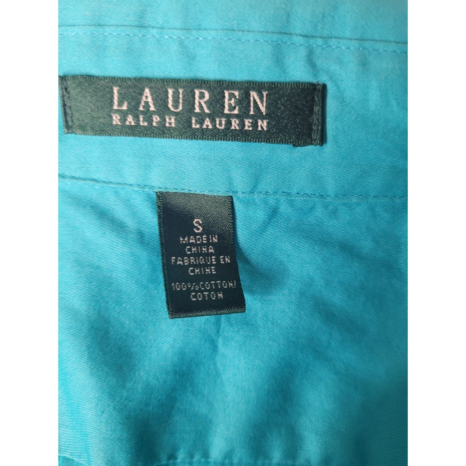 Ralph Lauren Ralph Lauren Women Wrap Shirt Turquoise Long Sleeve Sz S Size S / US 4 / IT 40 - 4 Thumbnail