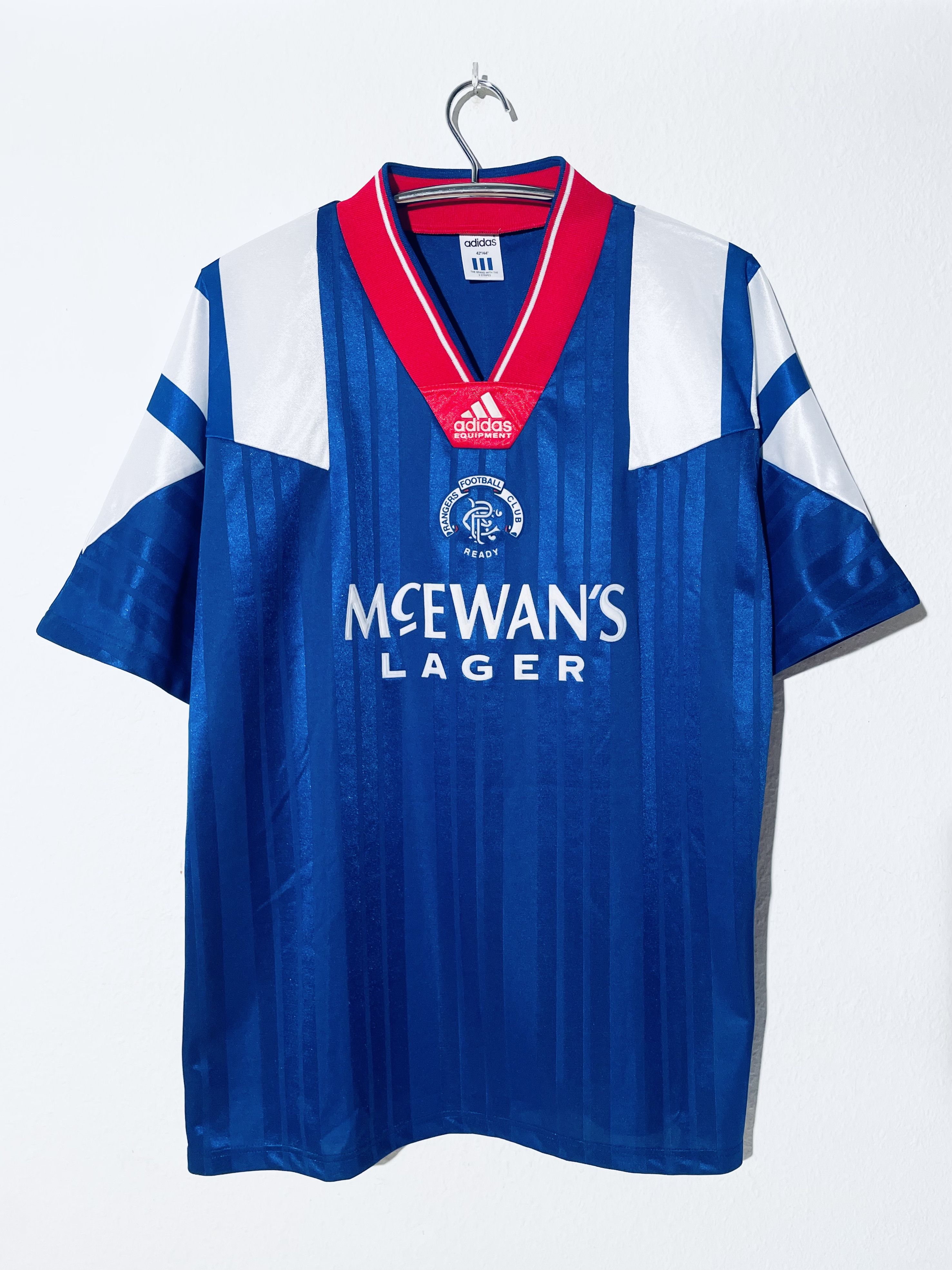Adidas Rangers *Mint Condition* Home Jersey Shirt 1992 - 1994 Size US L / EU 52-54 / 3 - 1 Thumbnail
