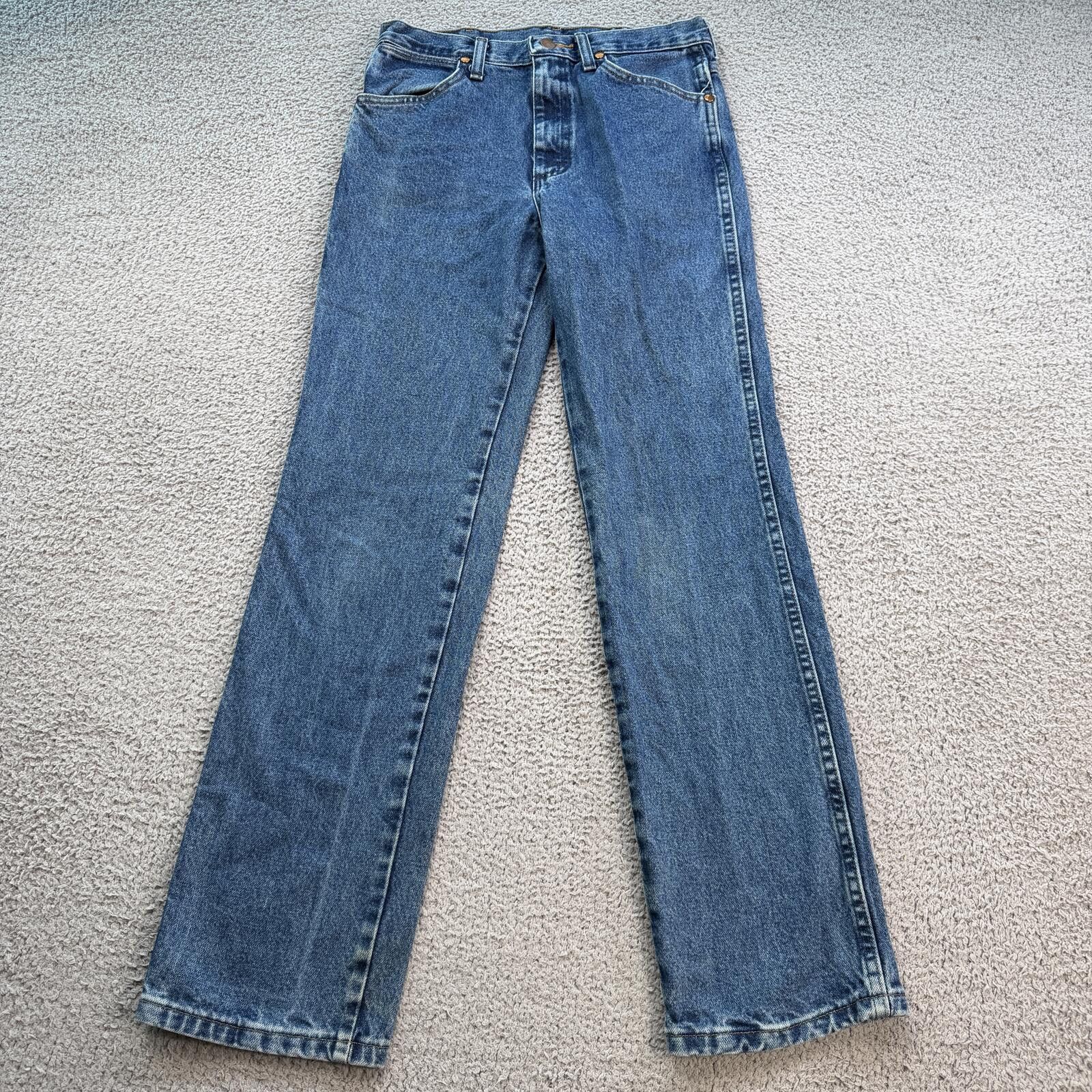 Wrangler Vintage Wrangler 936 Slim Fit Jeans 29x32 Light Wash Cowboy Size US 29 - 1 Thumbnail