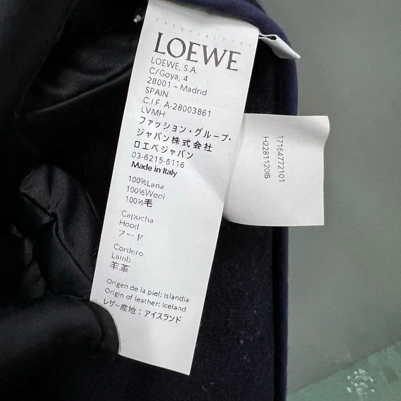 Loewe LOEWE Sheep's woolen coat with leather lining Size XL / US 12-14 / IT 48-50 - 3 Thumbnail