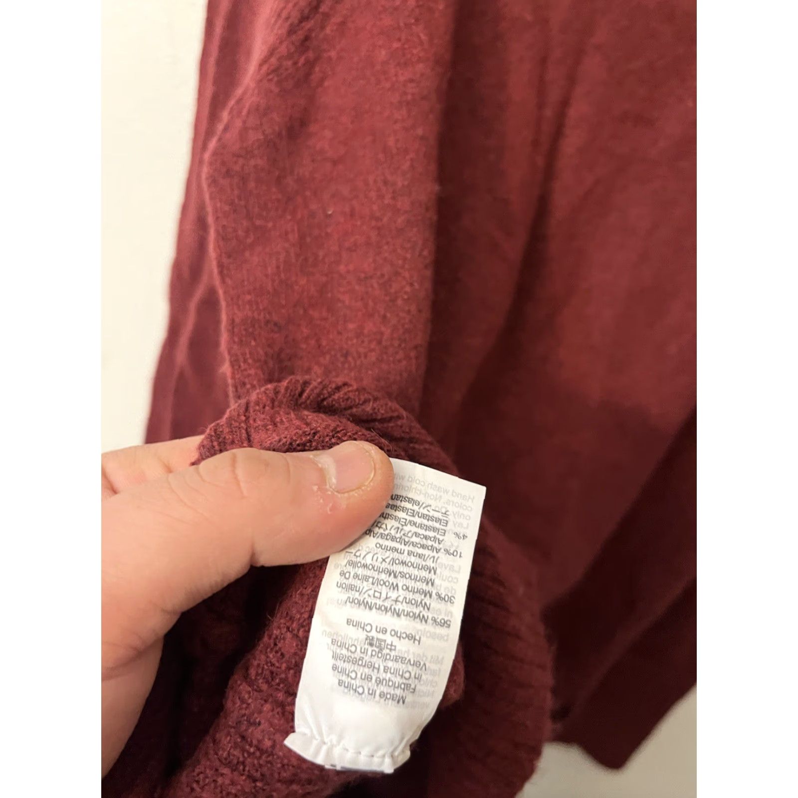J.Crew J.CREW Turtleneck Sweater Women XS Red Maroon Side Slits H4131 Pullover Sweater Vintage/90s (if applicable) Mens Womens Size XS / US 0-2 / IT 36-38 - 6 Thumbnail