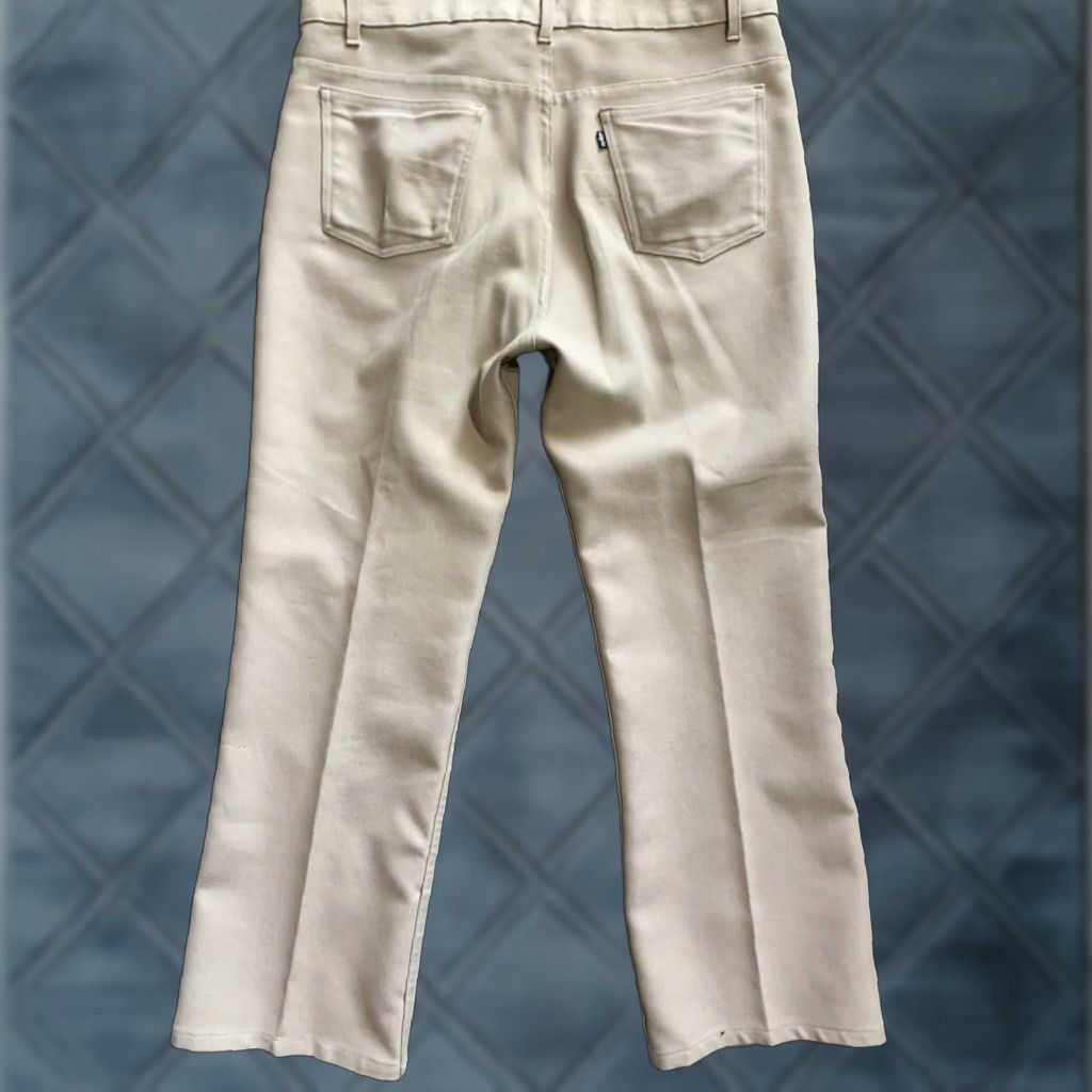 Vintage Vintage Levis Men's Dress Pants USA Disco Size Tag 40x30 Actual Polyester Beige Size US 40 / EU 56 - 1 Thumbnail