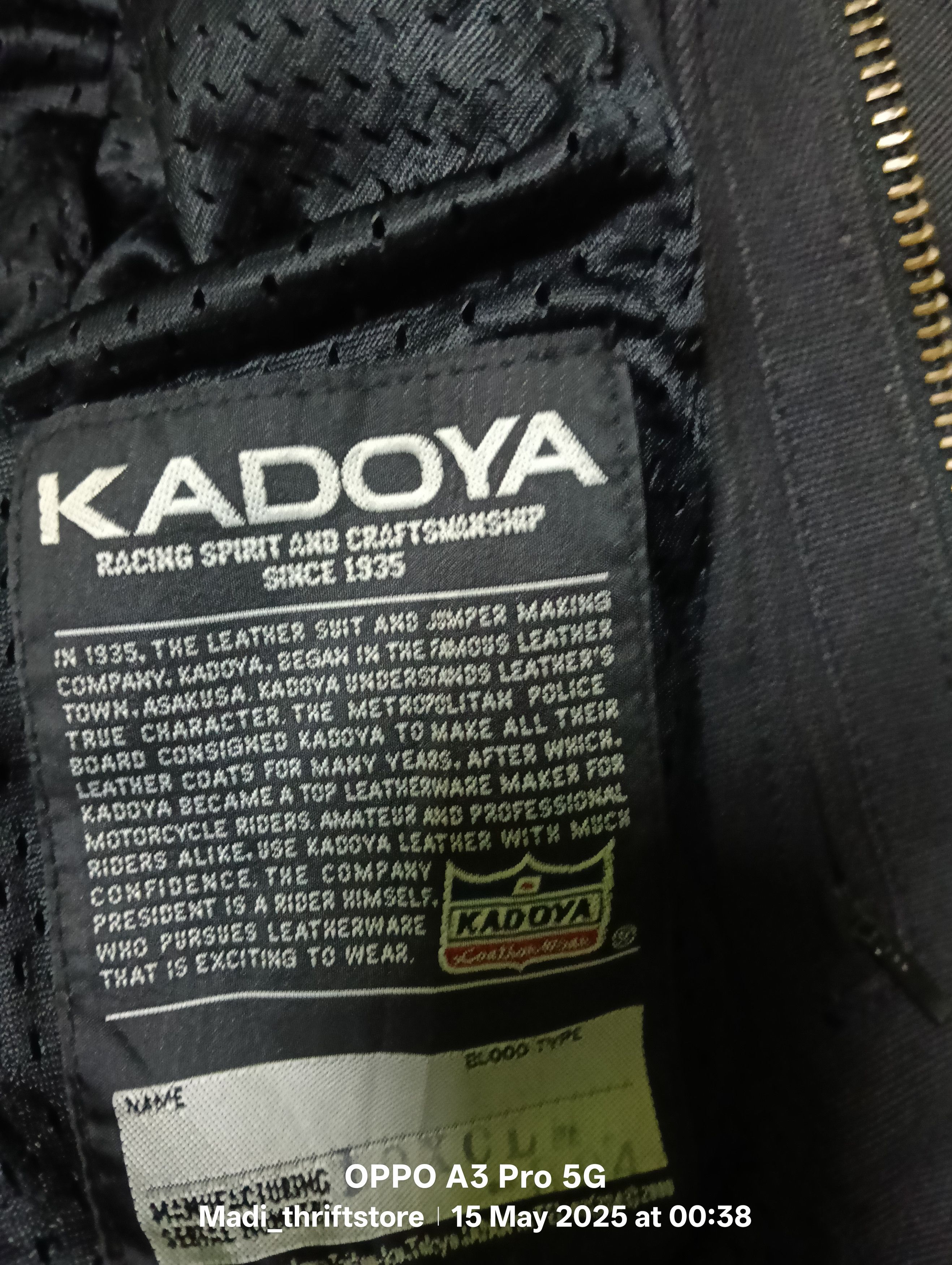 Kadoya Vintage kadoya riding jacket Size S / US 4 / IT 40 - 4 Thumbnail