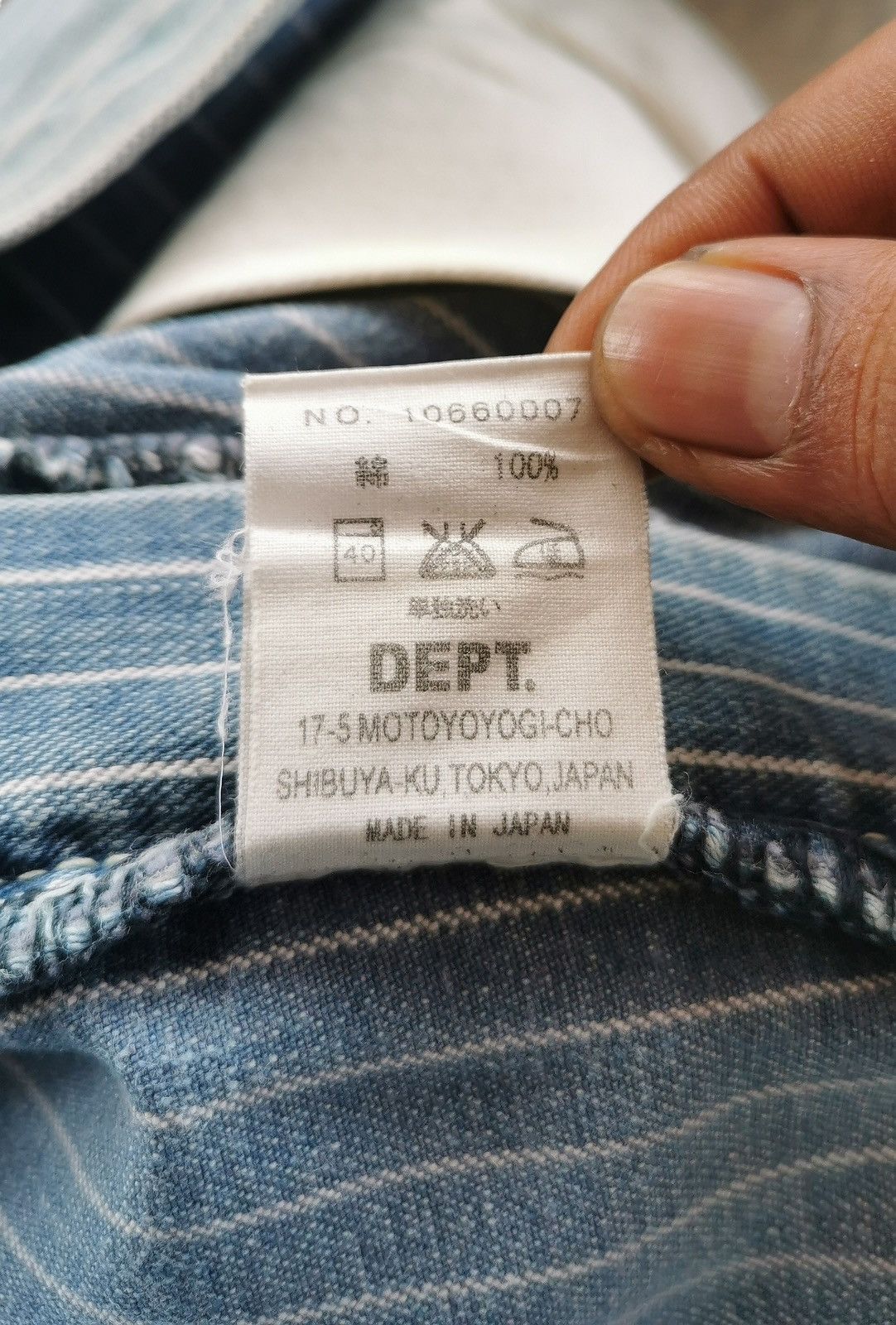 Japanese Brand Japanese Brand Dept Stripe Jeans Size US 32 / EU 48 - 9 Thumbnail