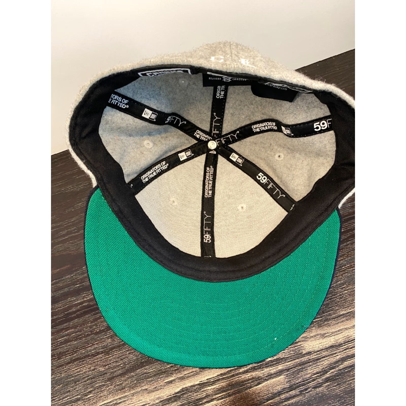 New Era Vintage Crooks Castles Baseball Cap Mens 7 1/4 Wool Blend Gray Casual Punk Retro 2010s Size ONE SIZE - 6 Thumbnail
