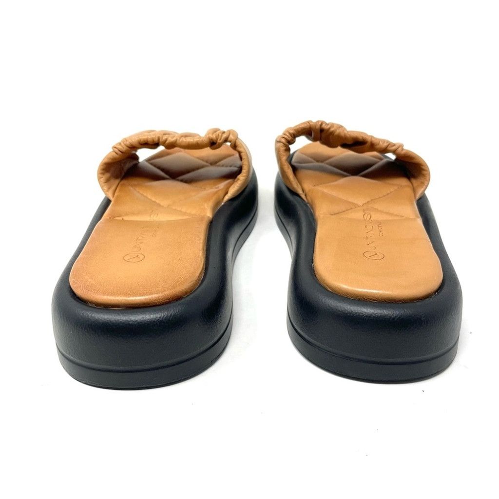 Other NEW Unity in Diversity Tan Scrunch Leather Slide Sandal US 7 Size US 7 / IT 37 - 5 Thumbnail