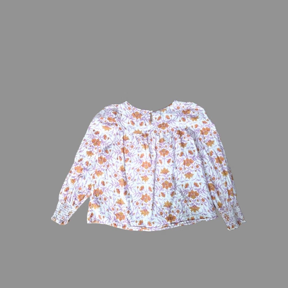 Vintage Universal Thread Women's Floral Print Balloon Long Sleeve Blouse L Size L / US 10 / IT 46 - 1 Thumbnail