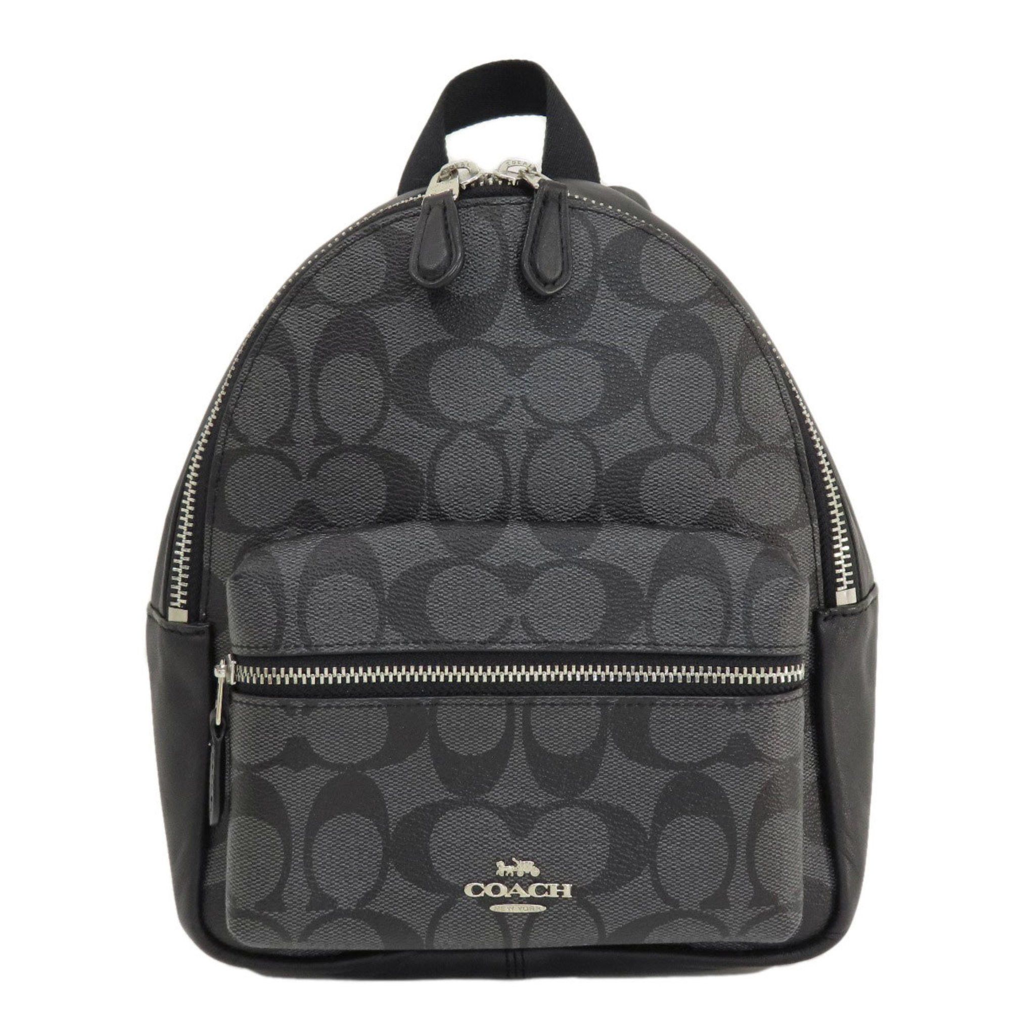 image of Coach F58315 Signature Backpack/daypack Pvc Women's Coach in Black