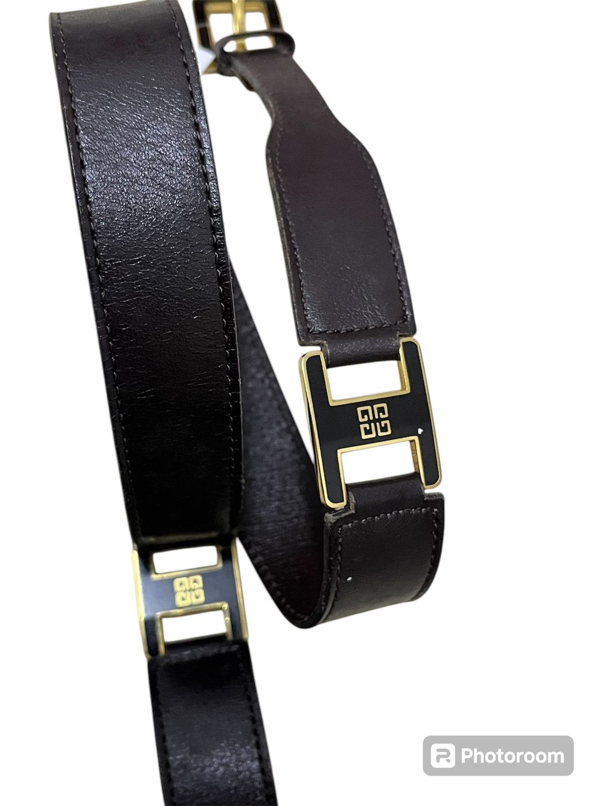 Givenchy × Vintage Vintage 80a givenchy leather belt Size ONE SIZE - 2 Thumbnail