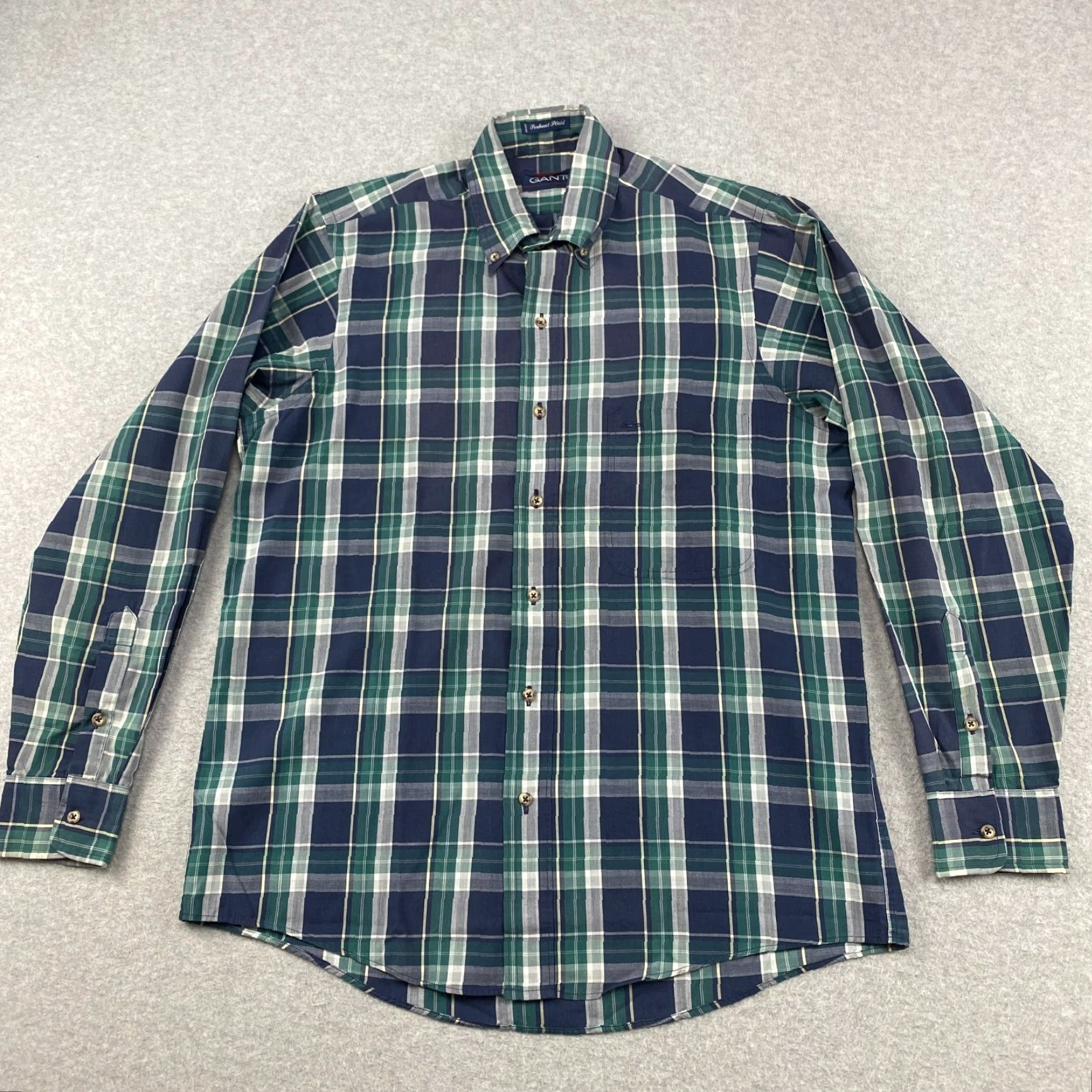 Gant GANT Foxhunt Plaid Shirt Mens Medium M Multicolor Button-Down Long Sleeve Pocket Shirt Size US M / EU 48-50 / 2 - 2 Thumbnail