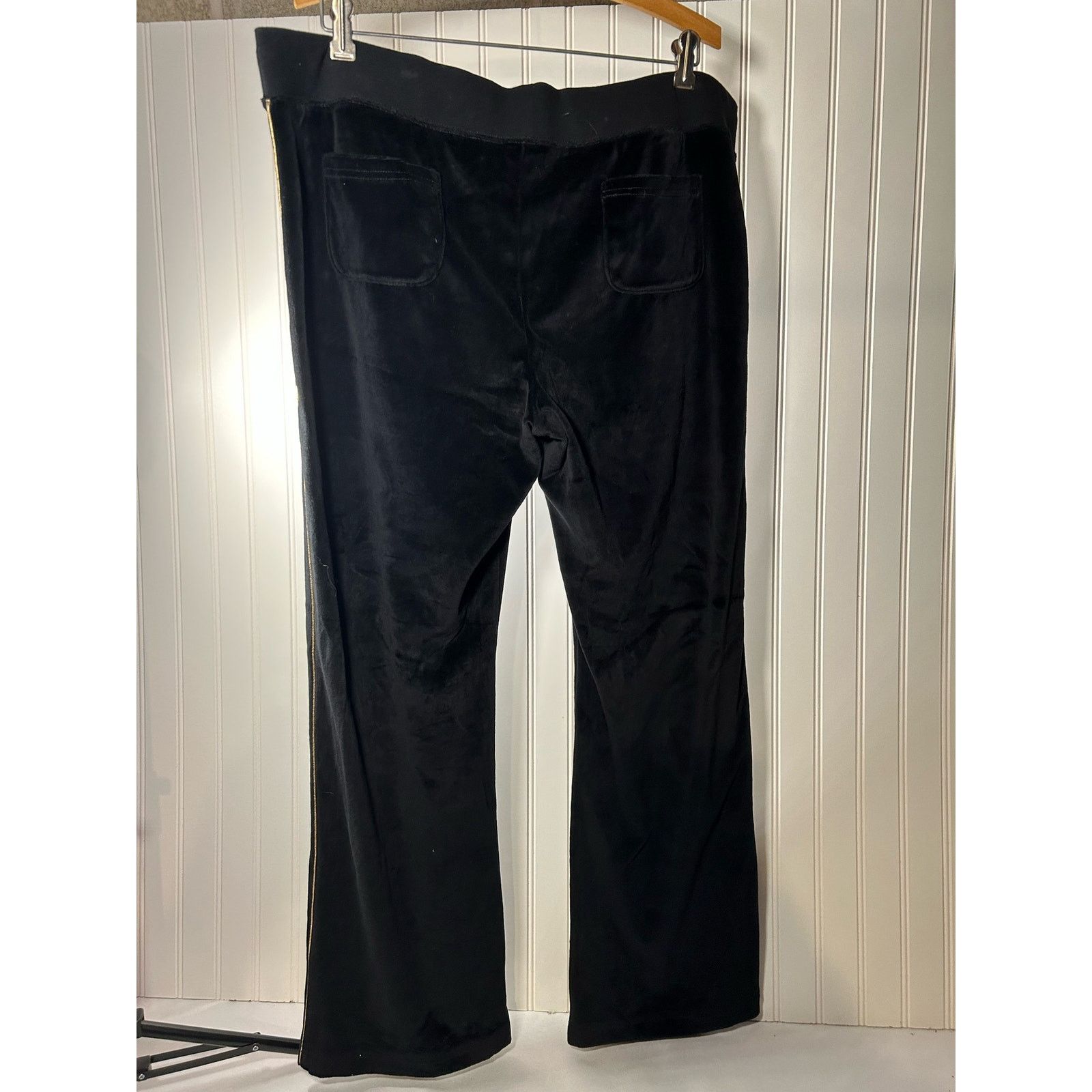 Fila Fila Sport Track Pants Black Velour XL 90’s Vintage Size 36" / US 14 / IT 50 - 5 Thumbnail