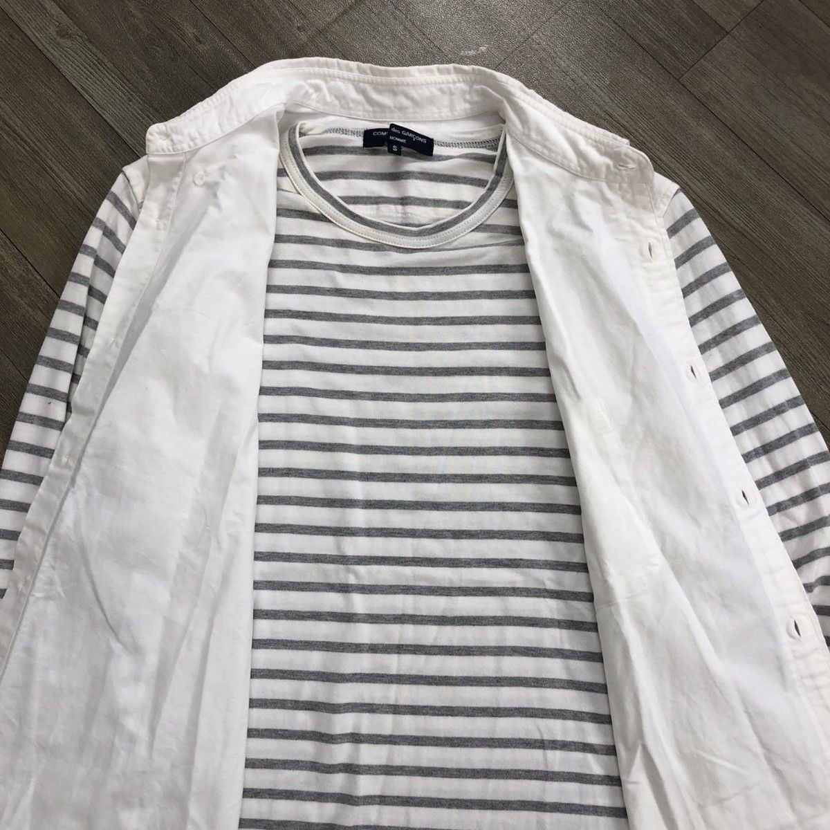 Comme des Garcons Homme AW11 Comme des Garcons Homme CDG Striped Shirt Designer Size US S / EU 44-46 / 1 - 5 Thumbnail
