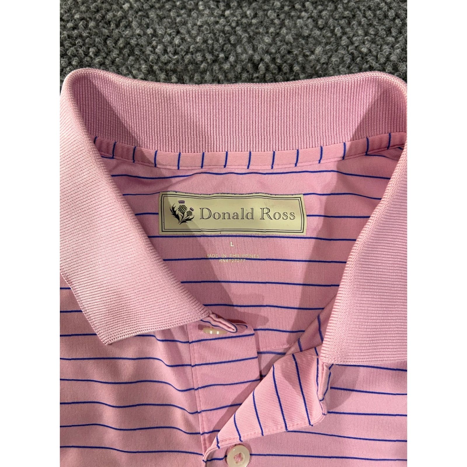 Vintage Donald Ross Polo Shirt Mens L pink Performance Golf Embroidered Logo Size US L / EU 52-54 / 3 - 5 Thumbnail