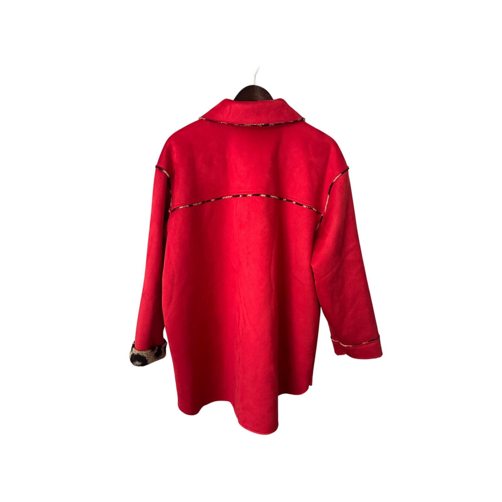 Other Women's Red Barn Jacket with Sherpa Trim Size XL / US 12-14 / IT 48-50 - 4 Thumbnail