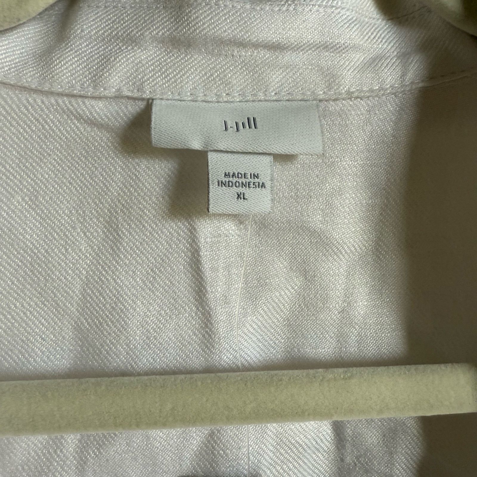 Other J. Jill Womens Vest Sz XL White Linen Blend Longline Open Size XL / US 12-14 / IT 48-50 - 7 Thumbnail