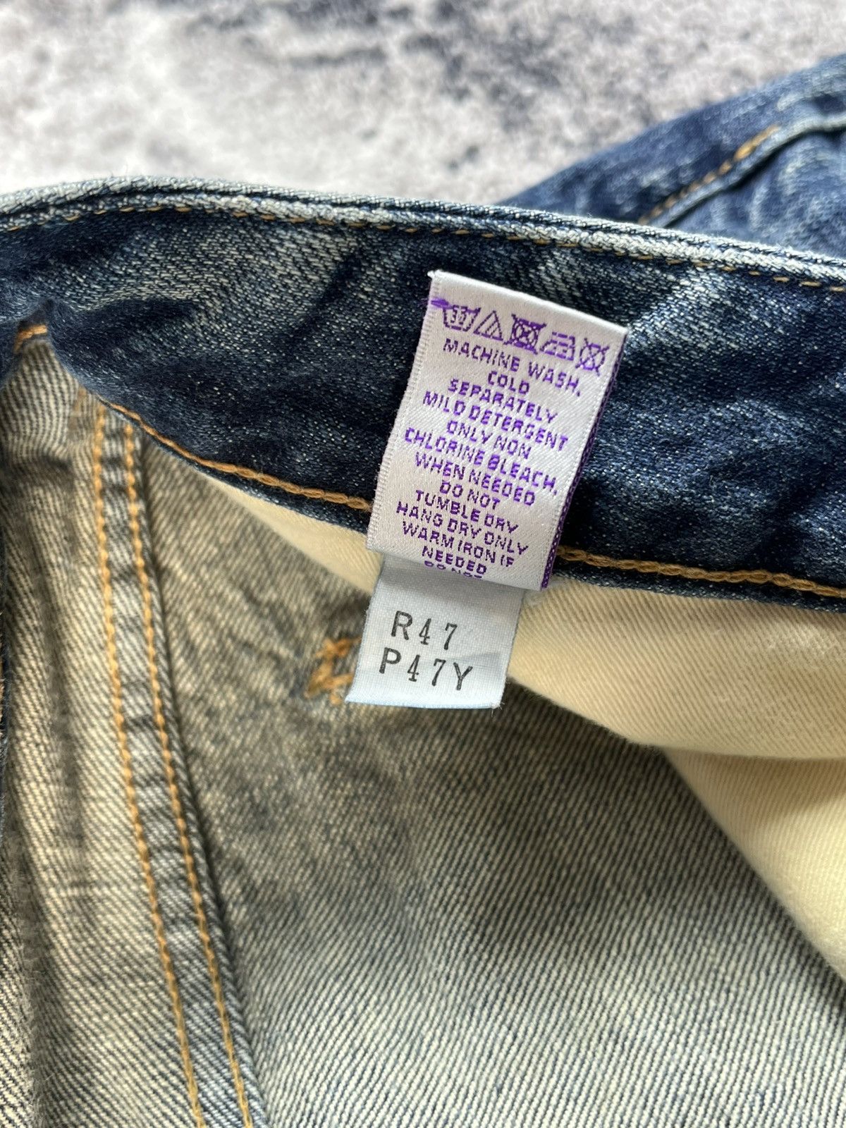 Prps PRPS Japan Selvedge Distressed Bootcut Denim 31 Size US 31 - 6 Thumbnail