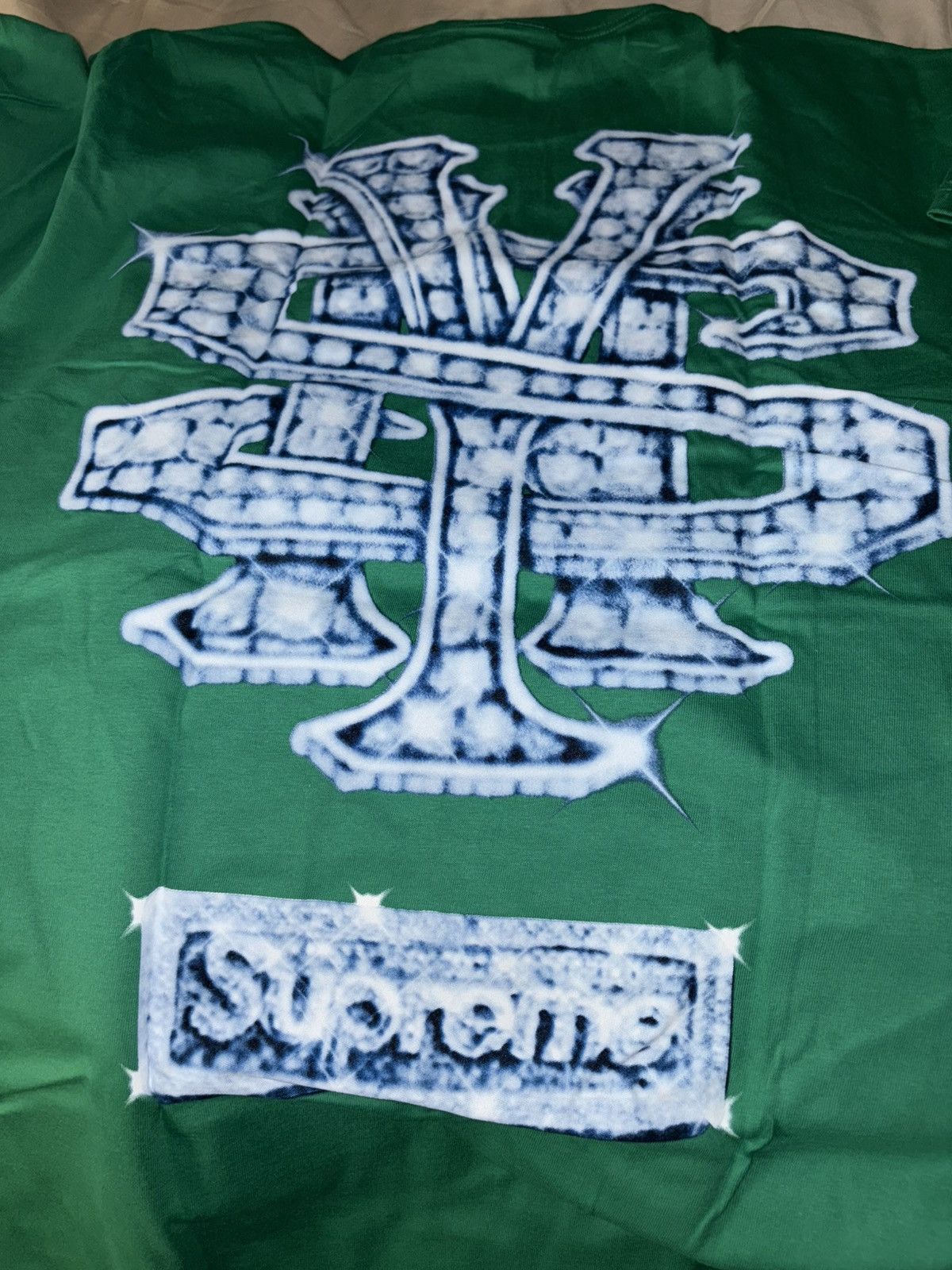 Supreme Supreme Snowman Tee Green Size US XL / EU 56 / 4 - 3 Thumbnail