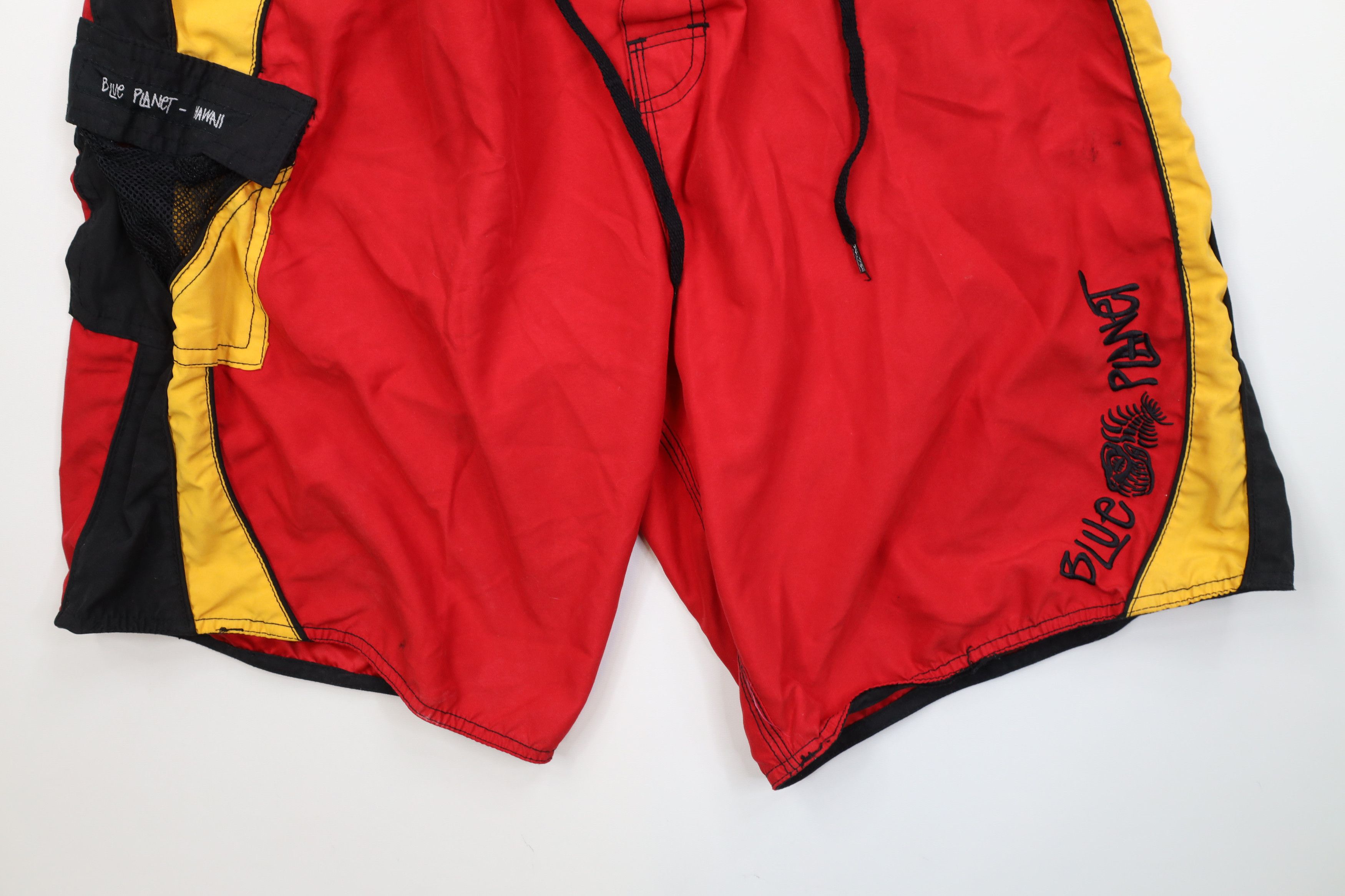 Vintage Vintage 90s Y2K Blue Planet Hawaii Surfing Board Shorts Size US 36 / EU 52 - 4 Thumbnail