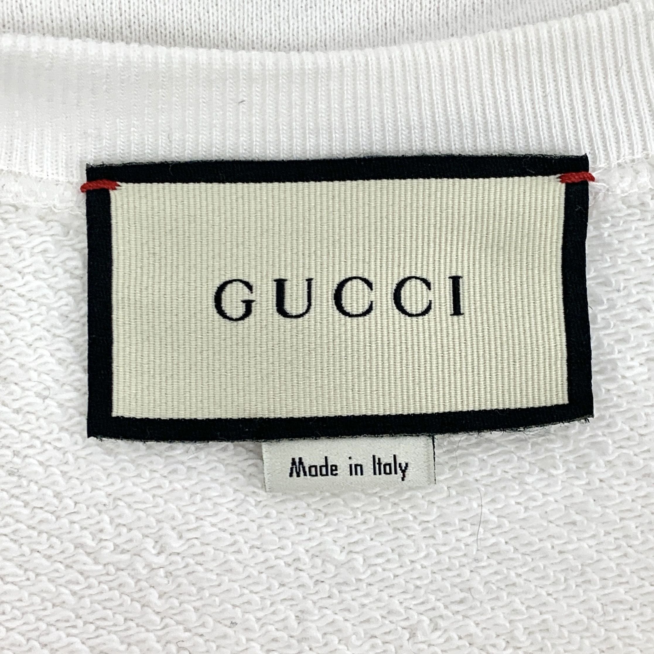 Gucci Gucci Tennis Logo Sweatshirt White (S) Size US S / EU 44-46 / 1 - 6 Thumbnail
