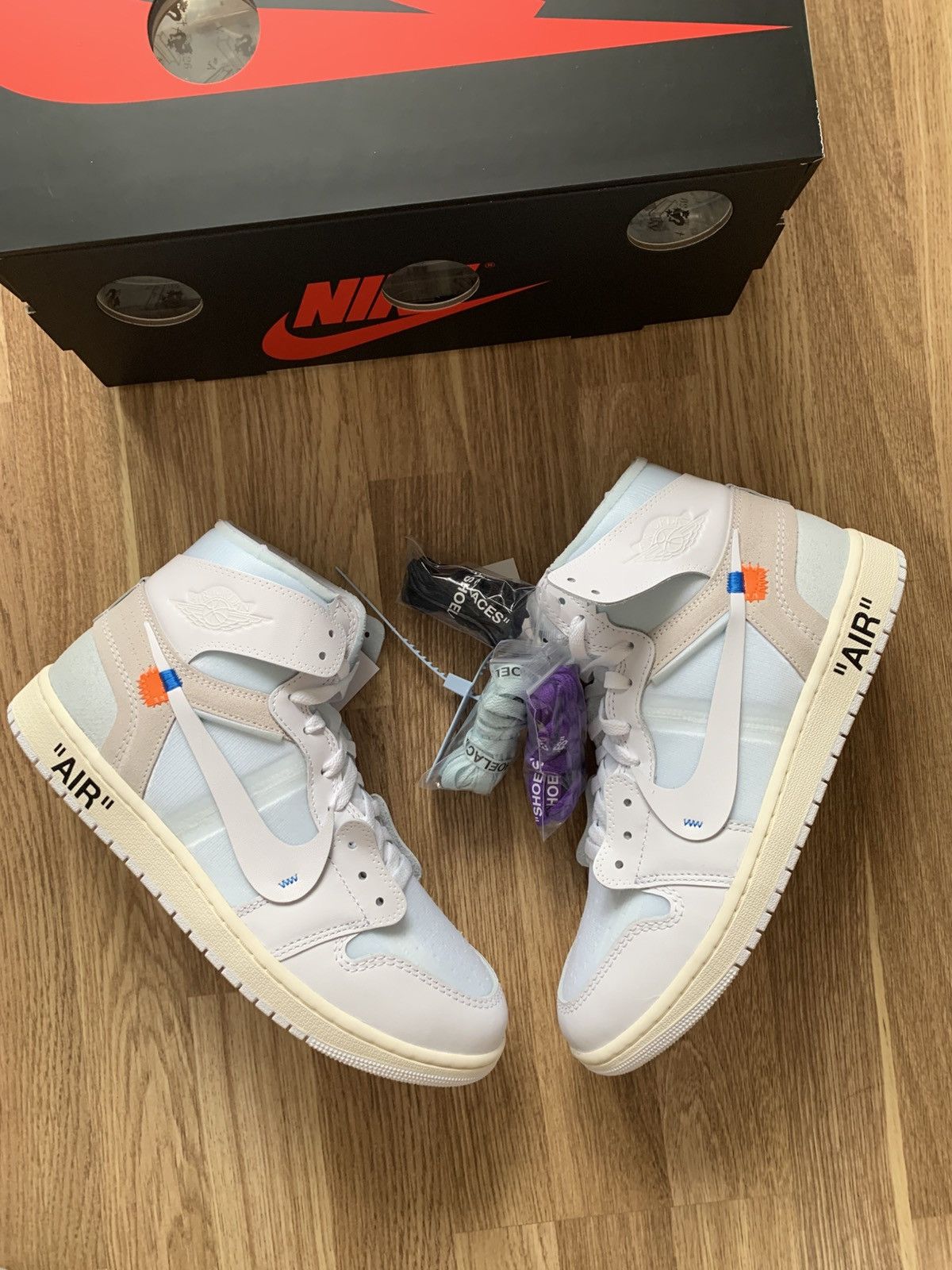 Nike × Off-White Jordan 1 Retro Virgil Abloh Alaska Size US 11 / EU 44 - 1 Thumbnail