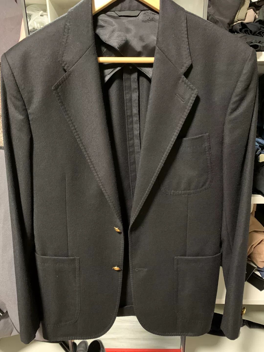 Versace versace cashmere wool blend blazer size 46 Size US M / EU 48-50 / 2 - 1 Thumbnail