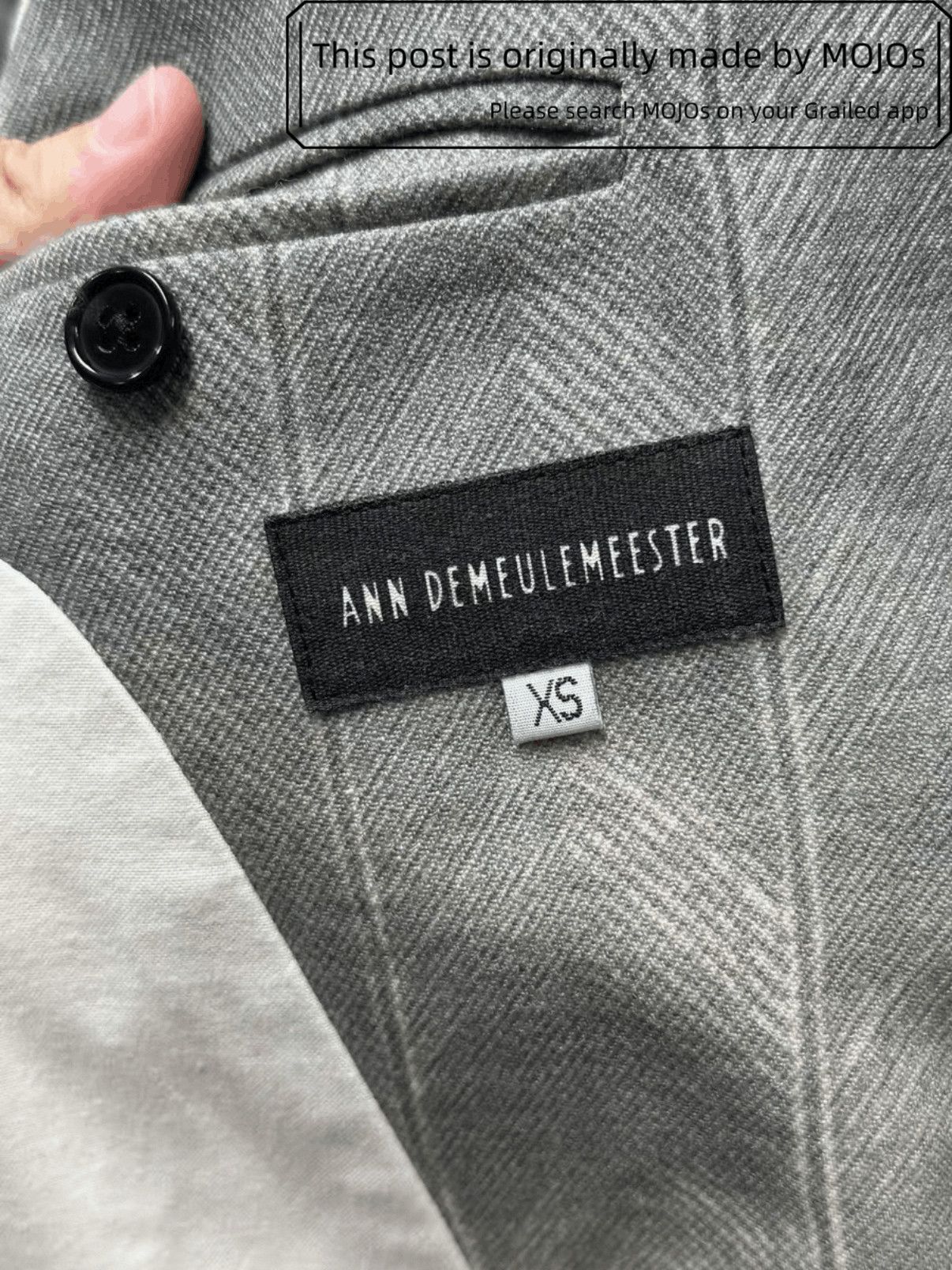Ann Demeulemeester Sz XS Ann Demeulemeester Runway Fading Dye Jacket mojos13 Size US XS / EU 42 / 0 - 6 Thumbnail