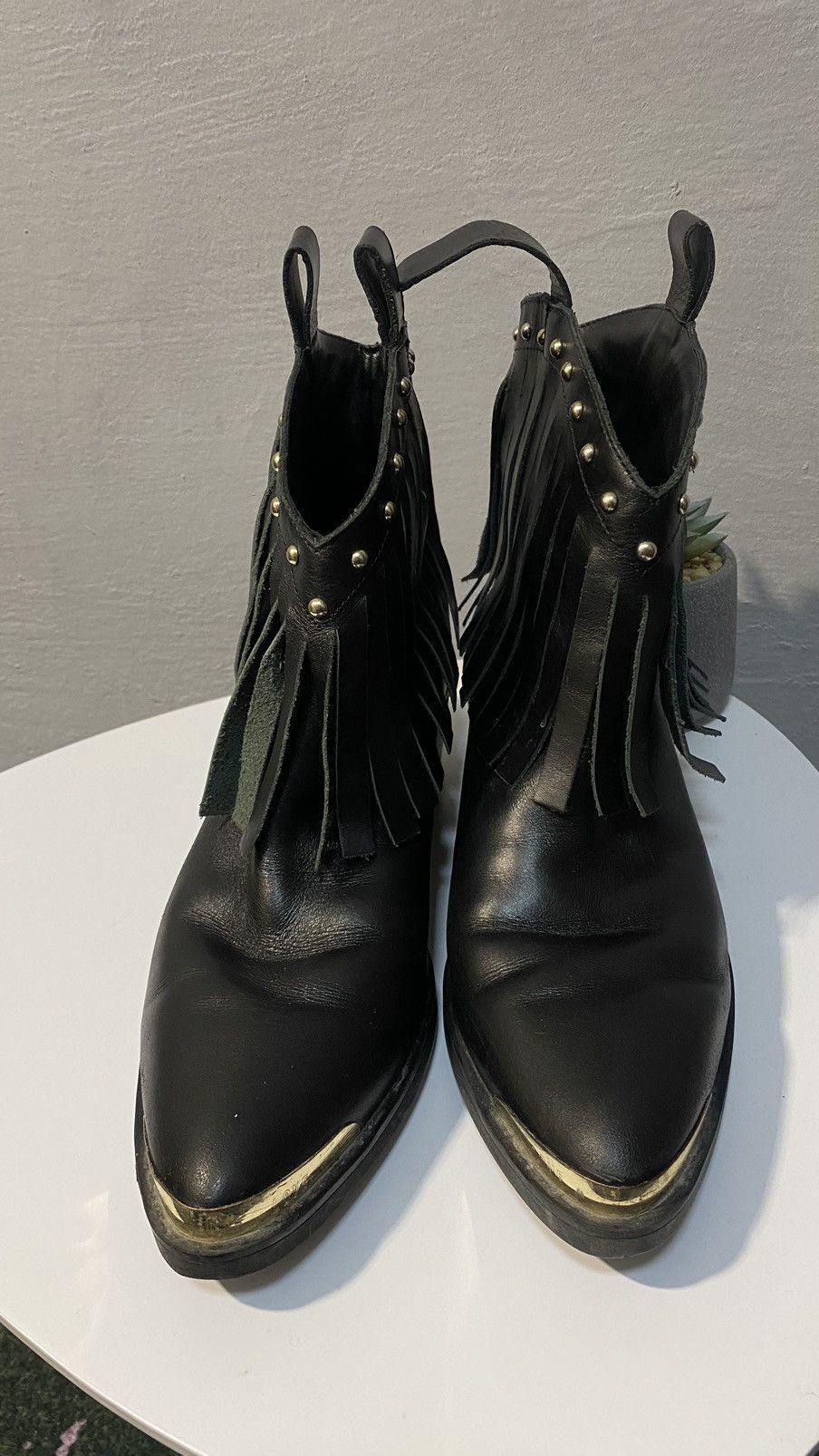 Love Moschino Love Moschino fringe western boot size : EUR 39 Size US 9 / IT 39 - 2 Thumbnail